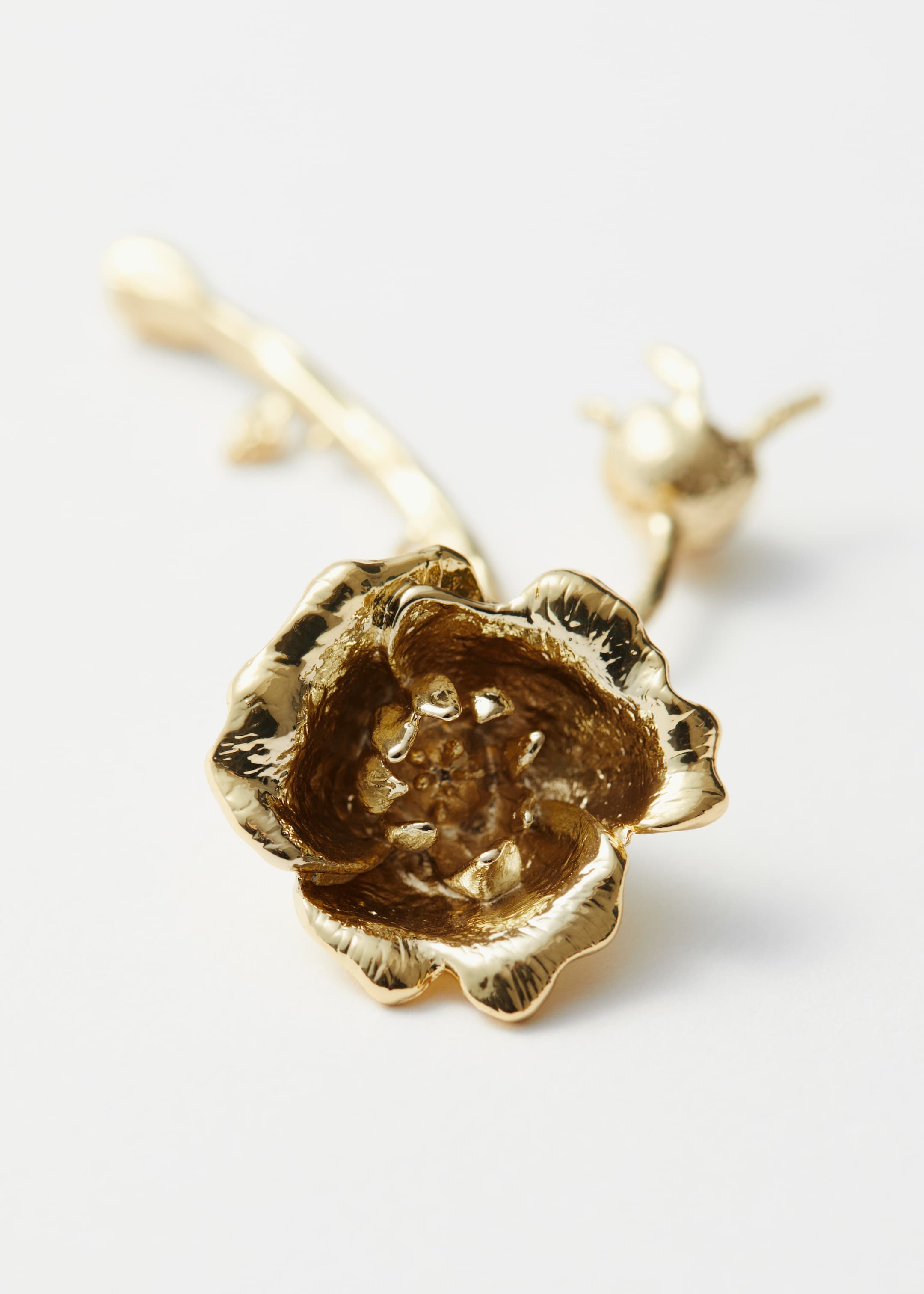 View larger image: Wild Rose Earrings - Gold - Ladies | H&M GB 2