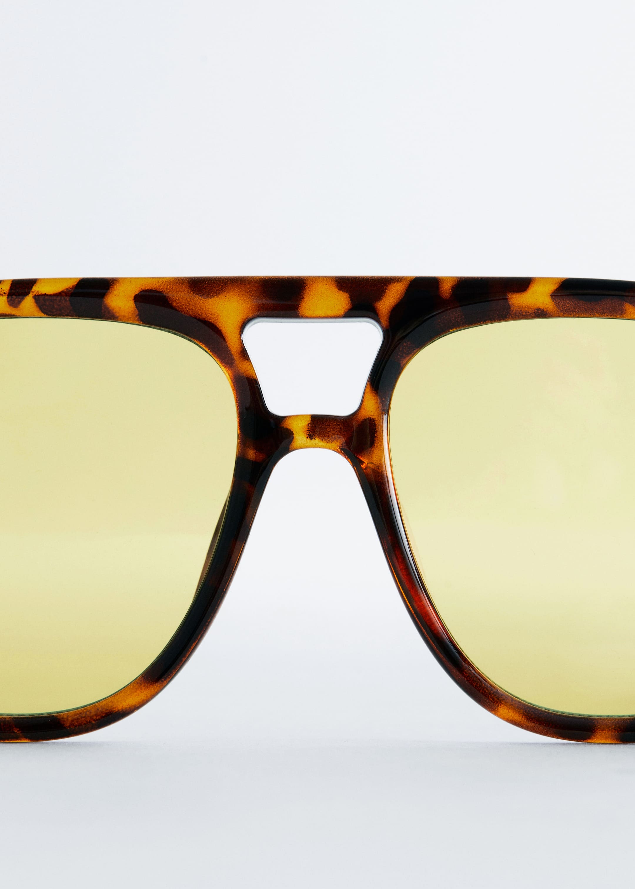 View larger image: Aviator-Frame Sunglasses - Dark Brown Tortoise/Yellow - Ladies | H&M GB 3