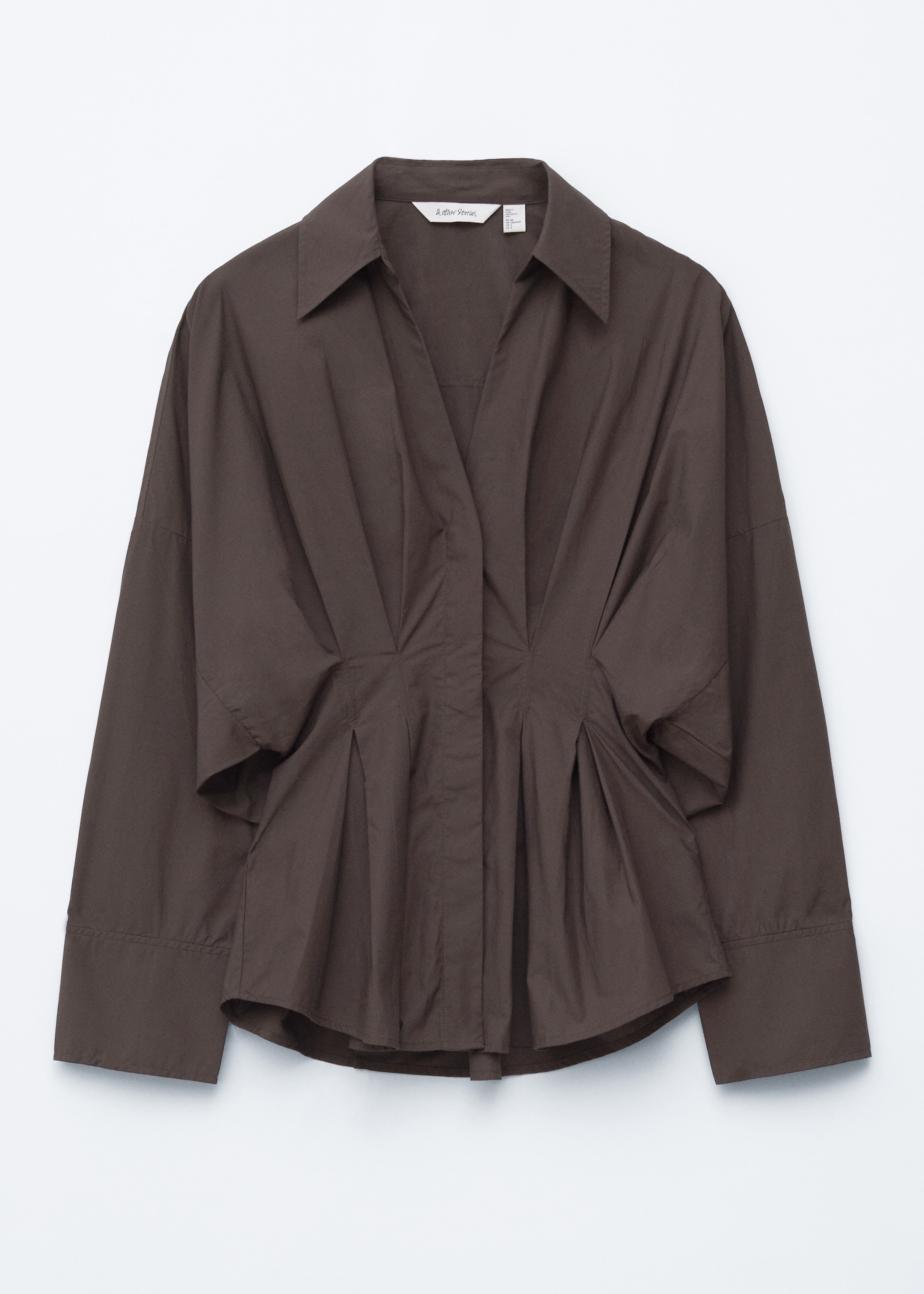 Agrandir l'image: Chemise ajustée en coton - Marron foncé - FEMME | H&M FR 6