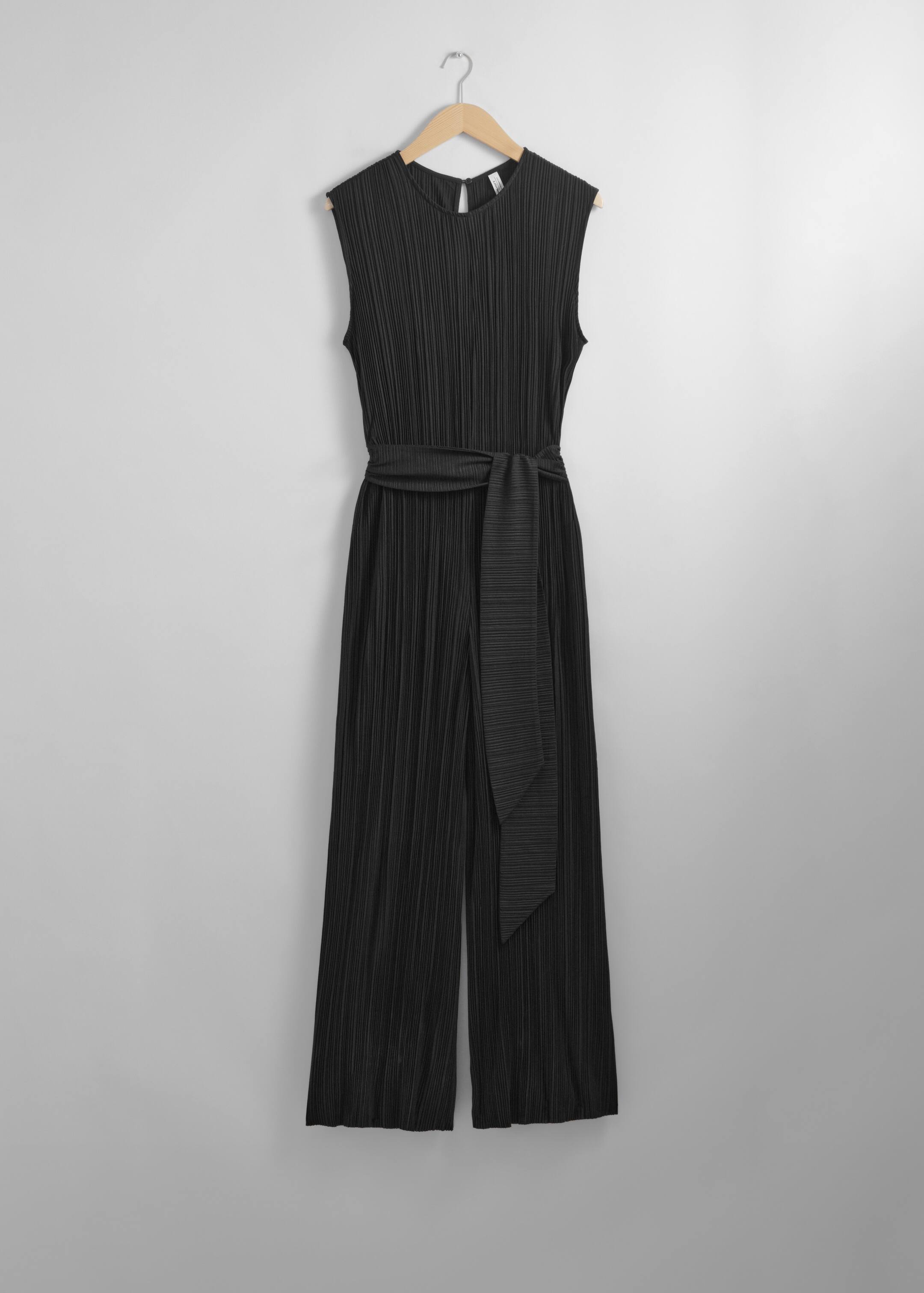 View larger image: Pleated Palazzo Jumpsuit - Black - Ladies | H&M GB 1