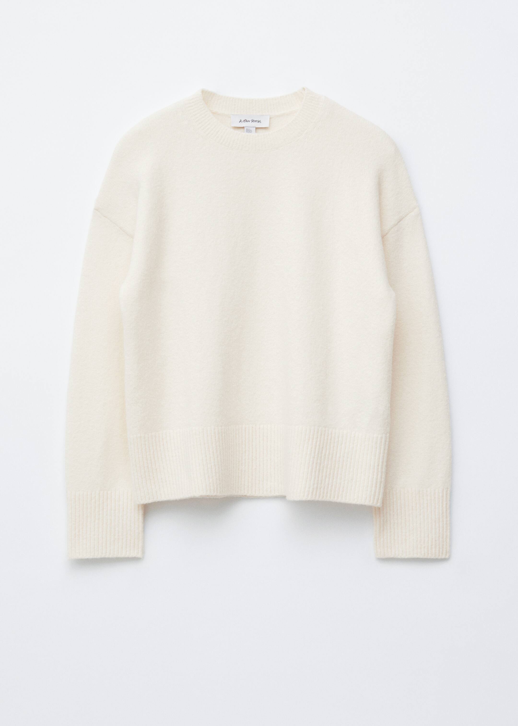 Grösseres Bild ansehen: Locker geschnittener Strickpullover - Weiß - DAMEN | H&M CH 6