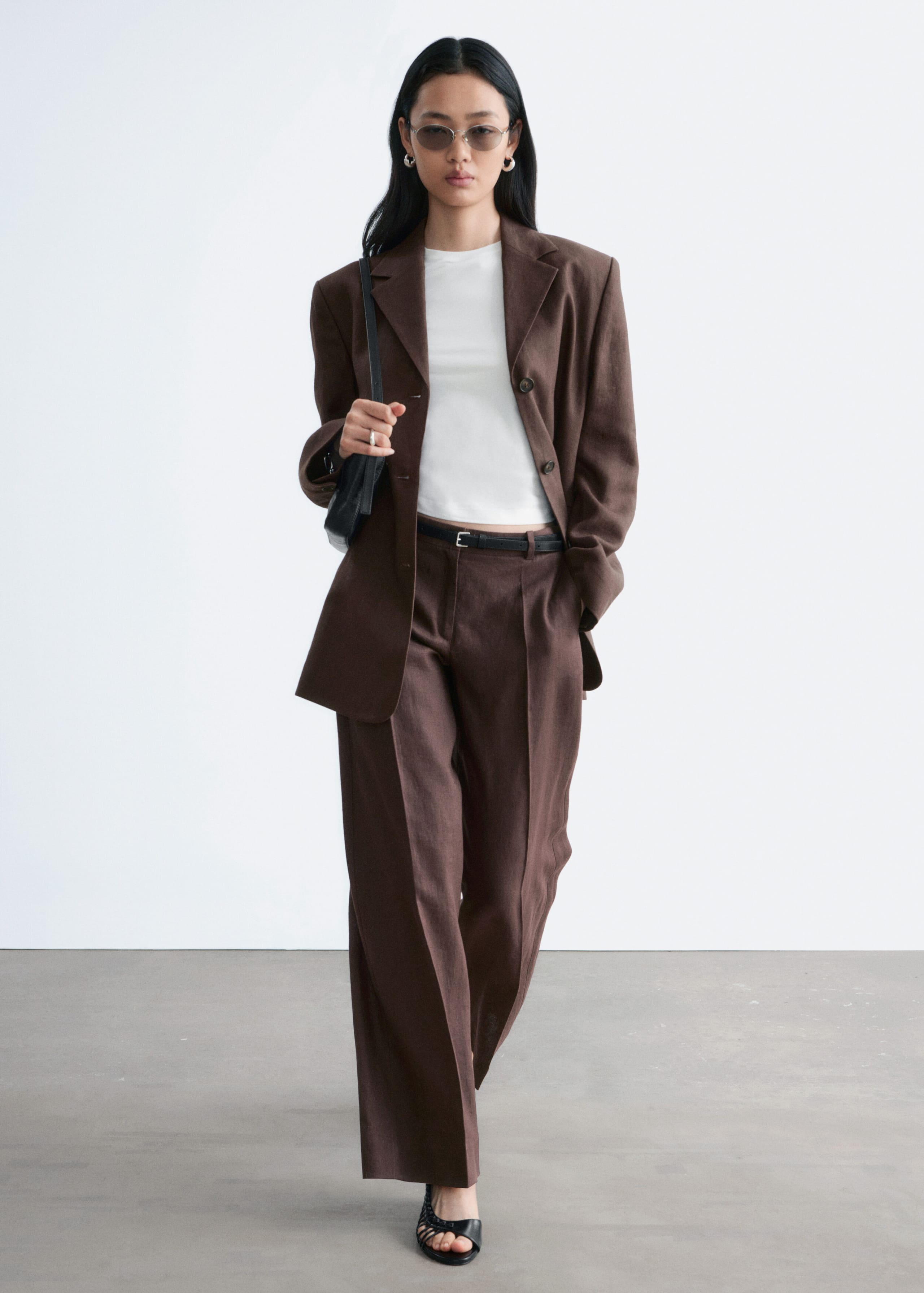 Image of Tailored Linen Trousers