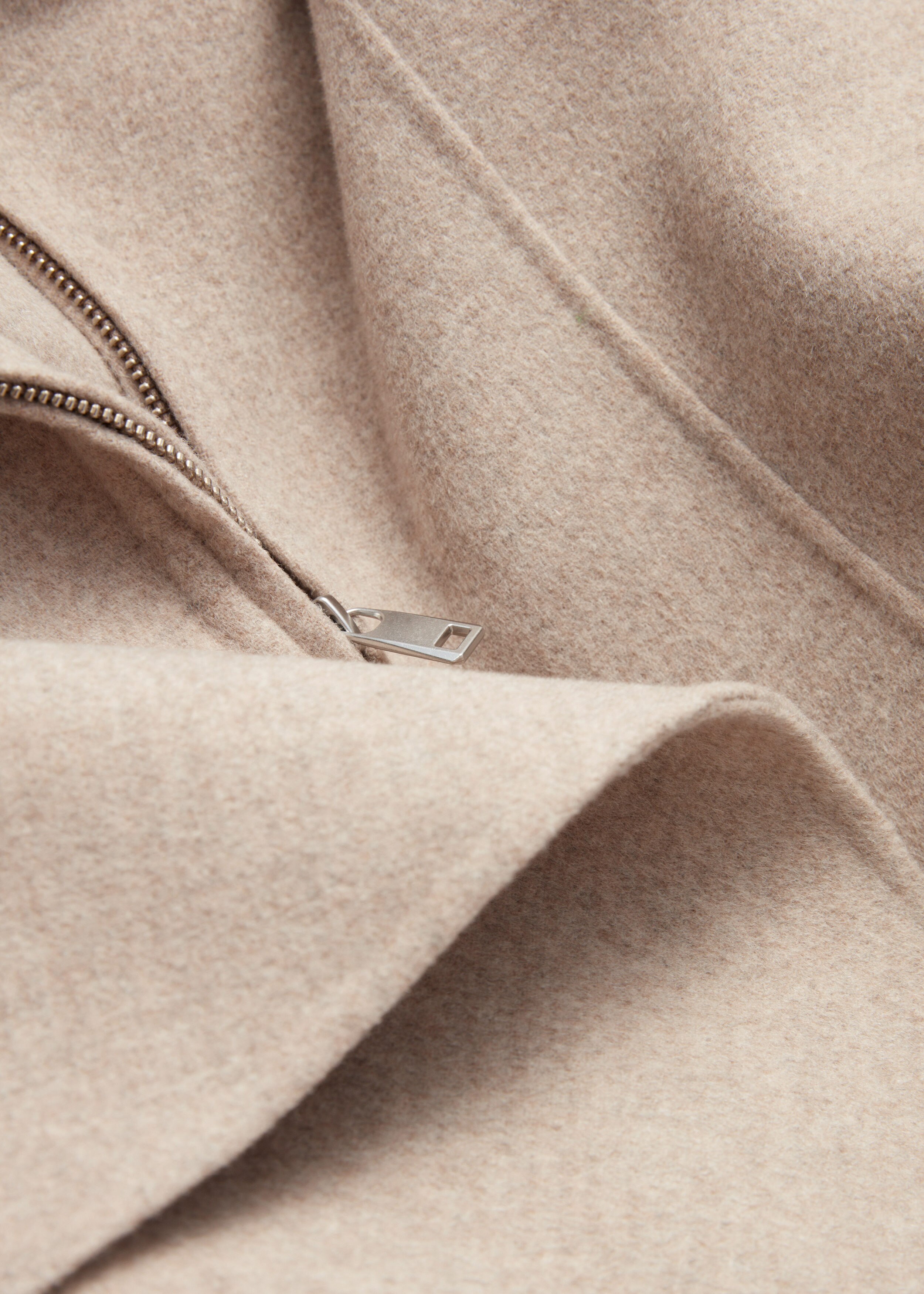 Asymmetric Wool Cape - Beige - Jackets - & Other Stories AD