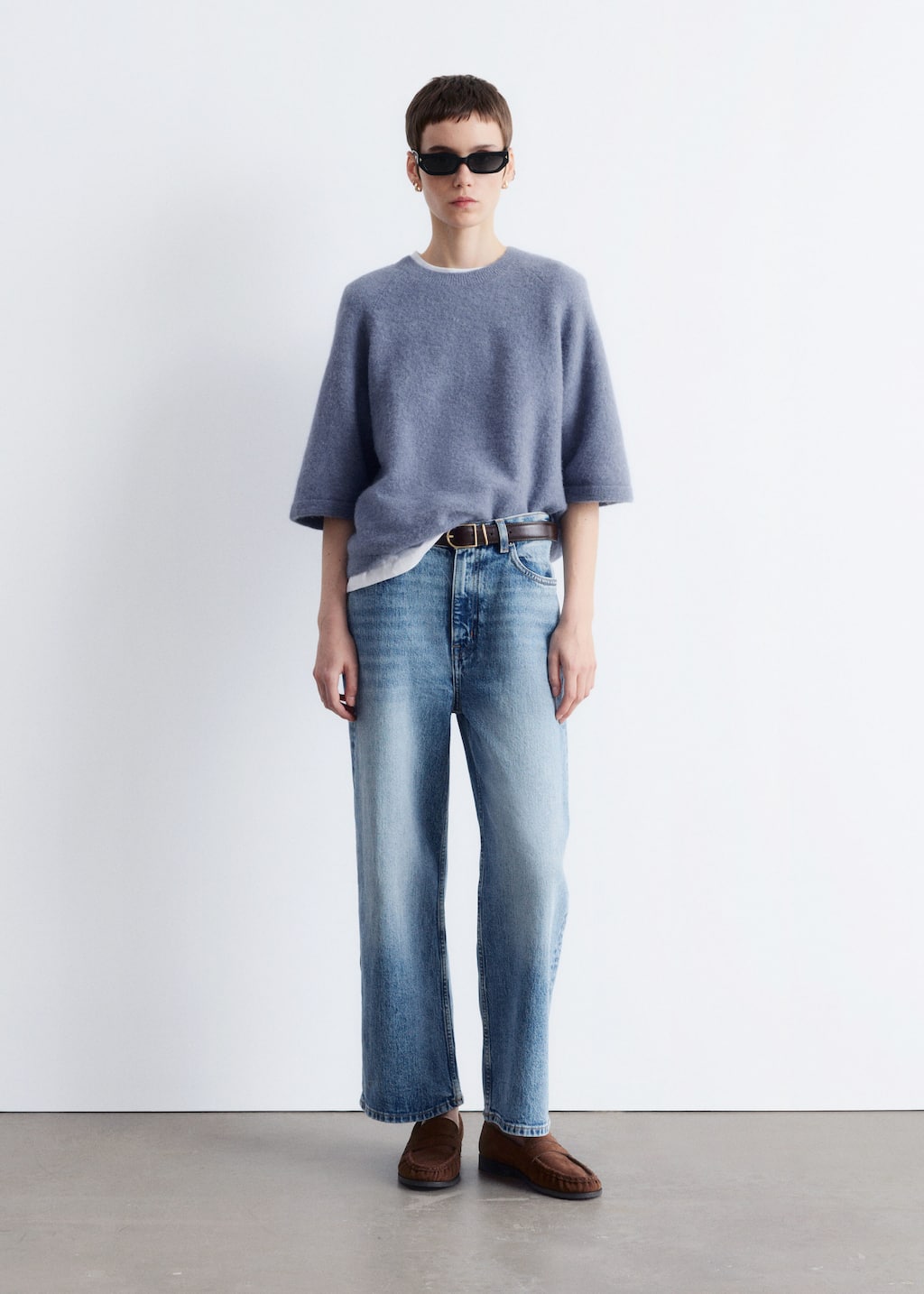 Image of Alpaca-Blend Knitted Top