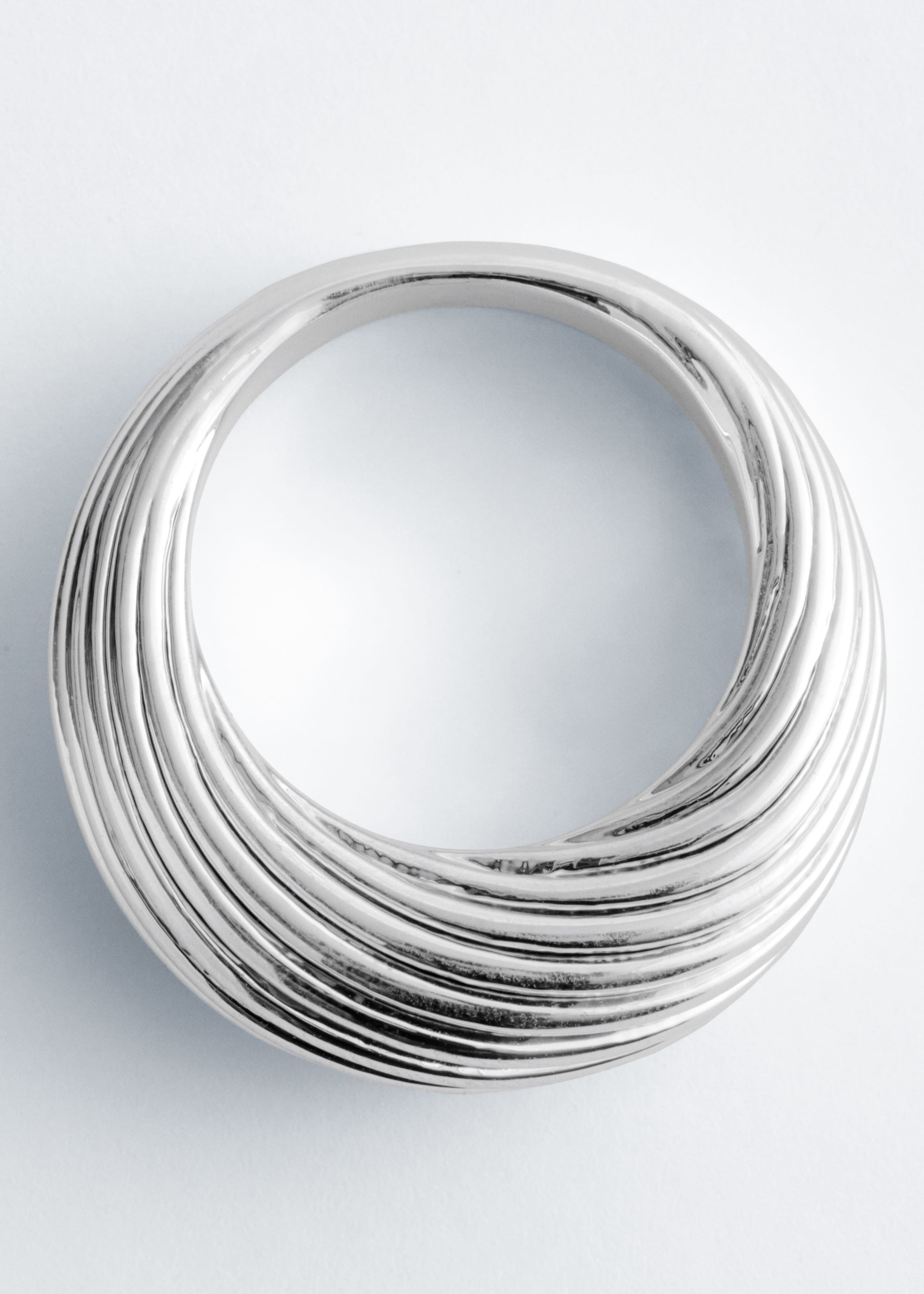 Fluted Ring - Silver - Still Life