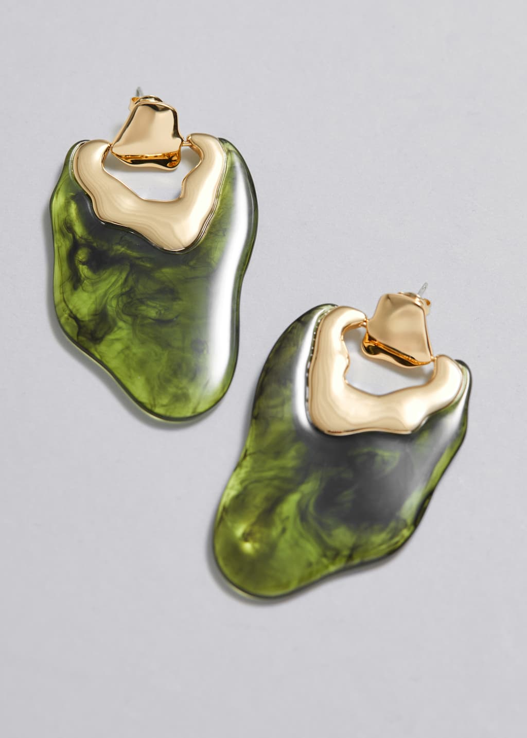 Radiant Resin Pendant Earrings