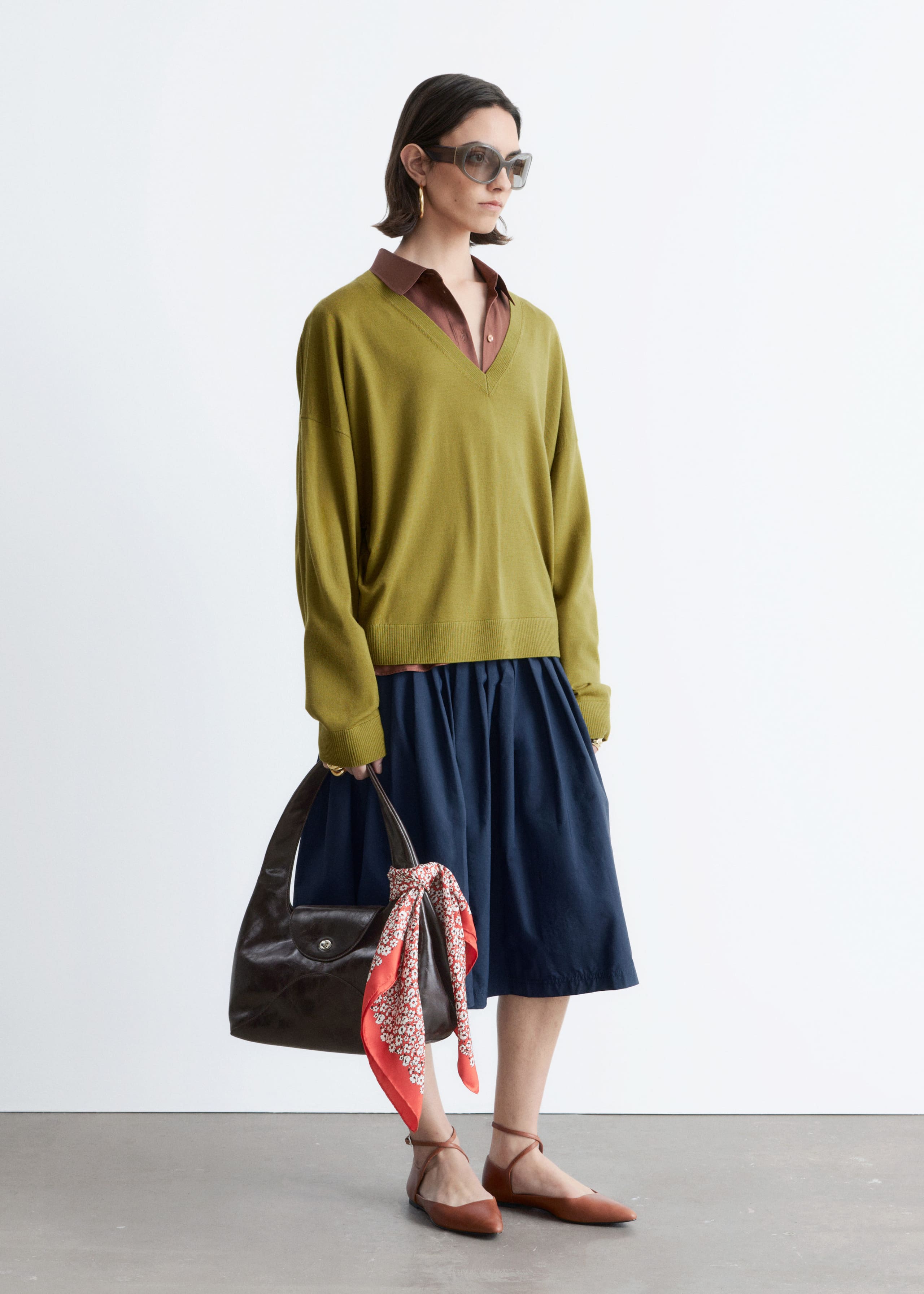 Image of V-Neck Wool Jumper