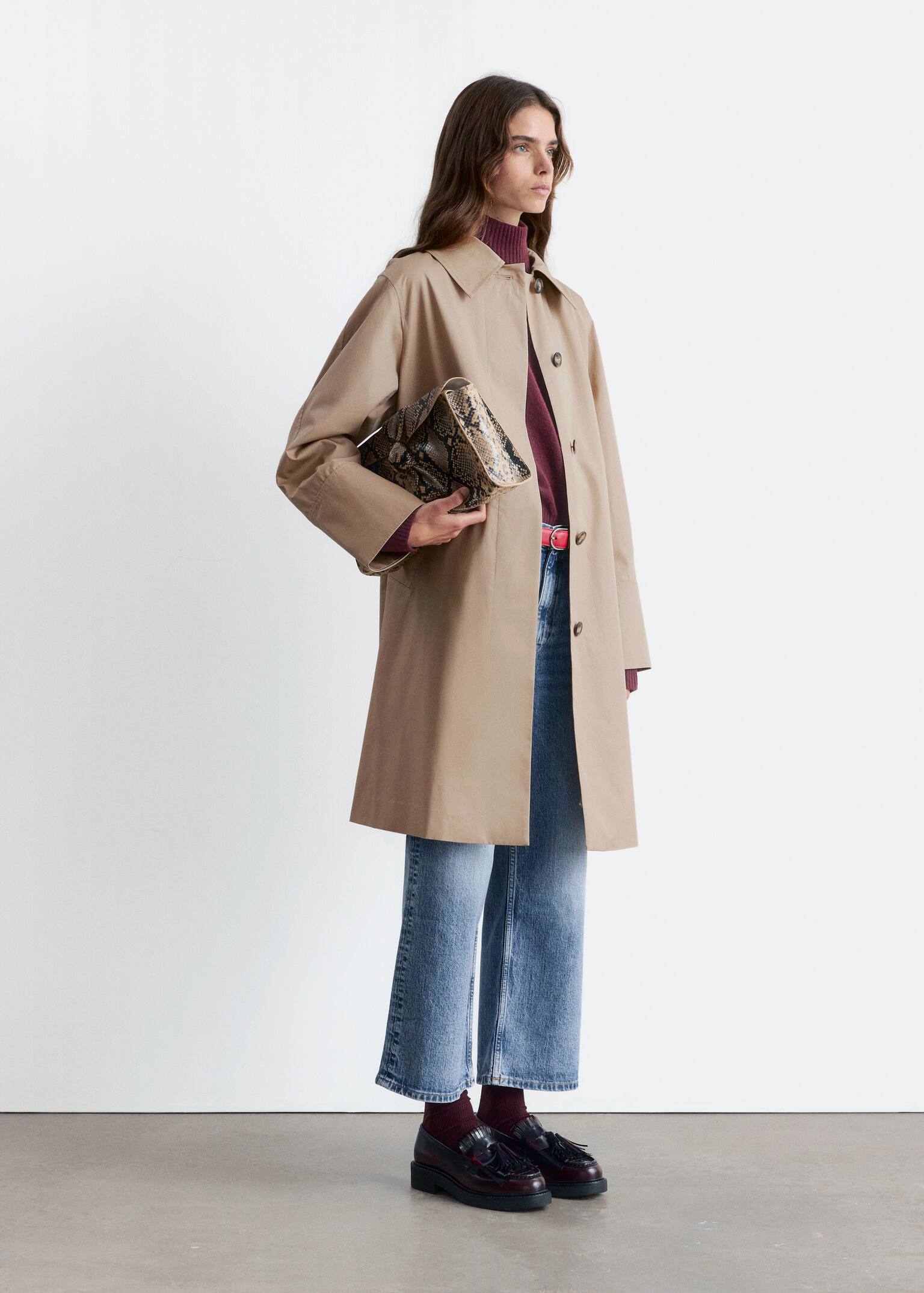 Kappa med krage - Beige/Khakigrön - 5