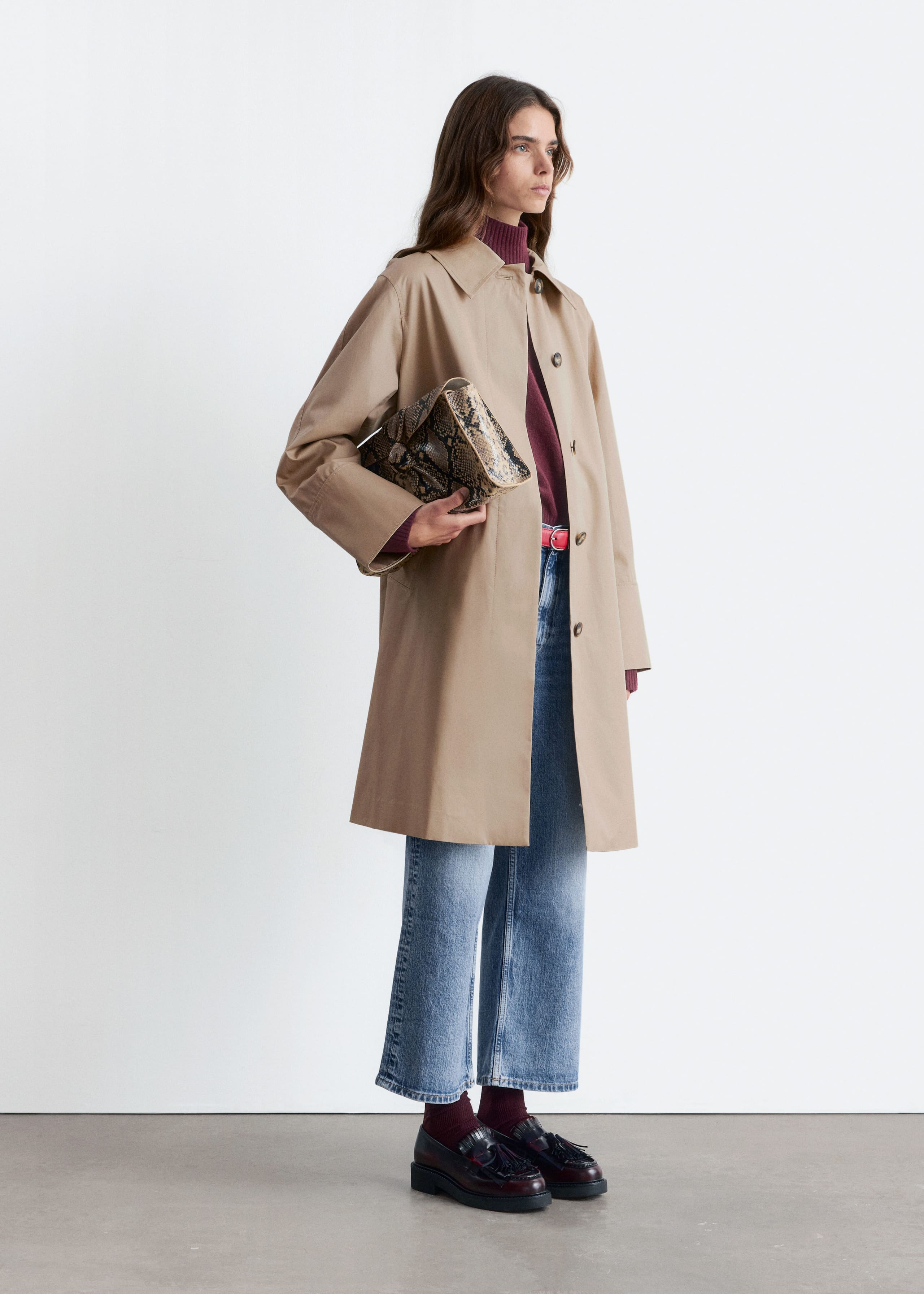 Image of Collared Car Coat