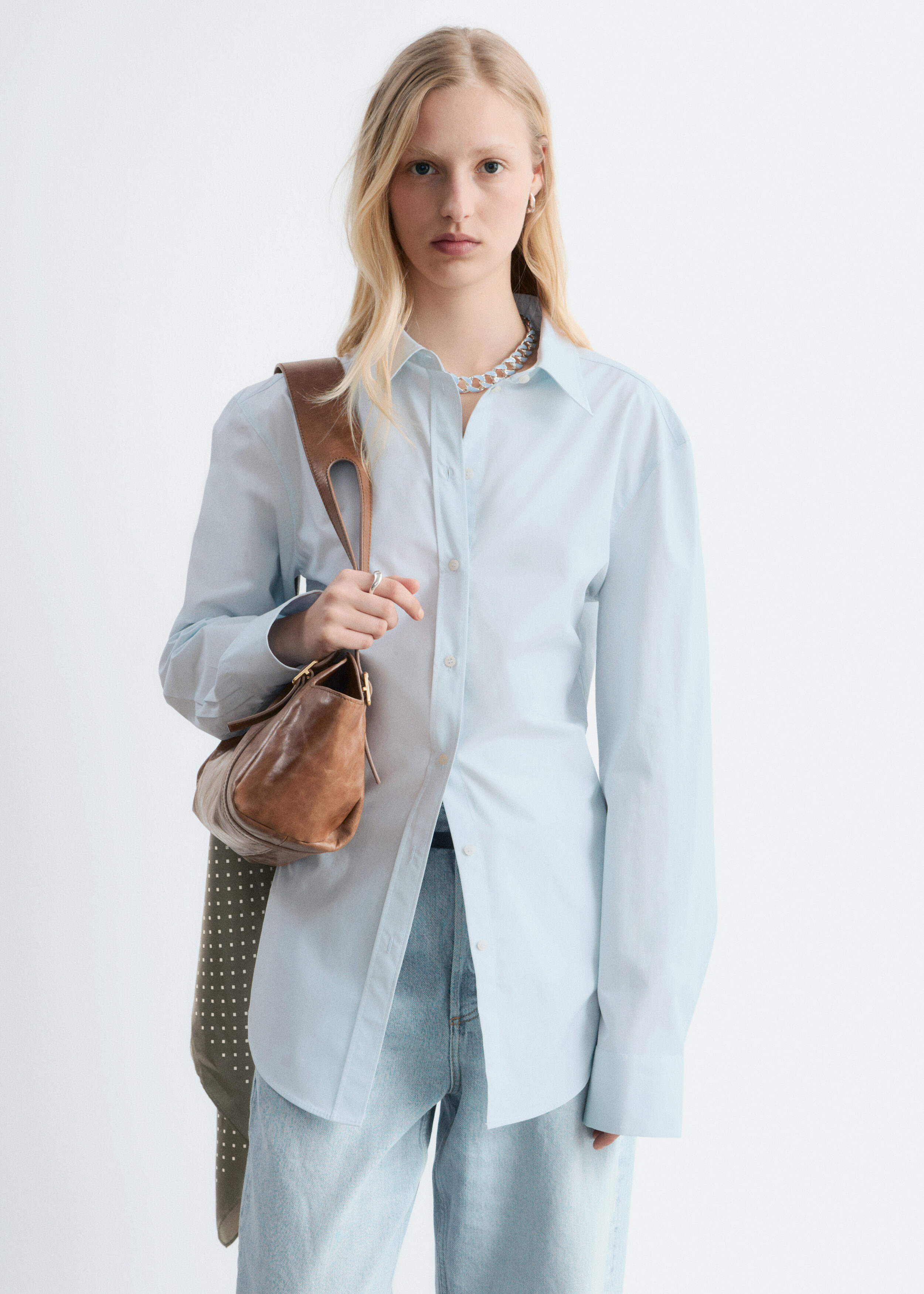 Tapered Cotton Shirt