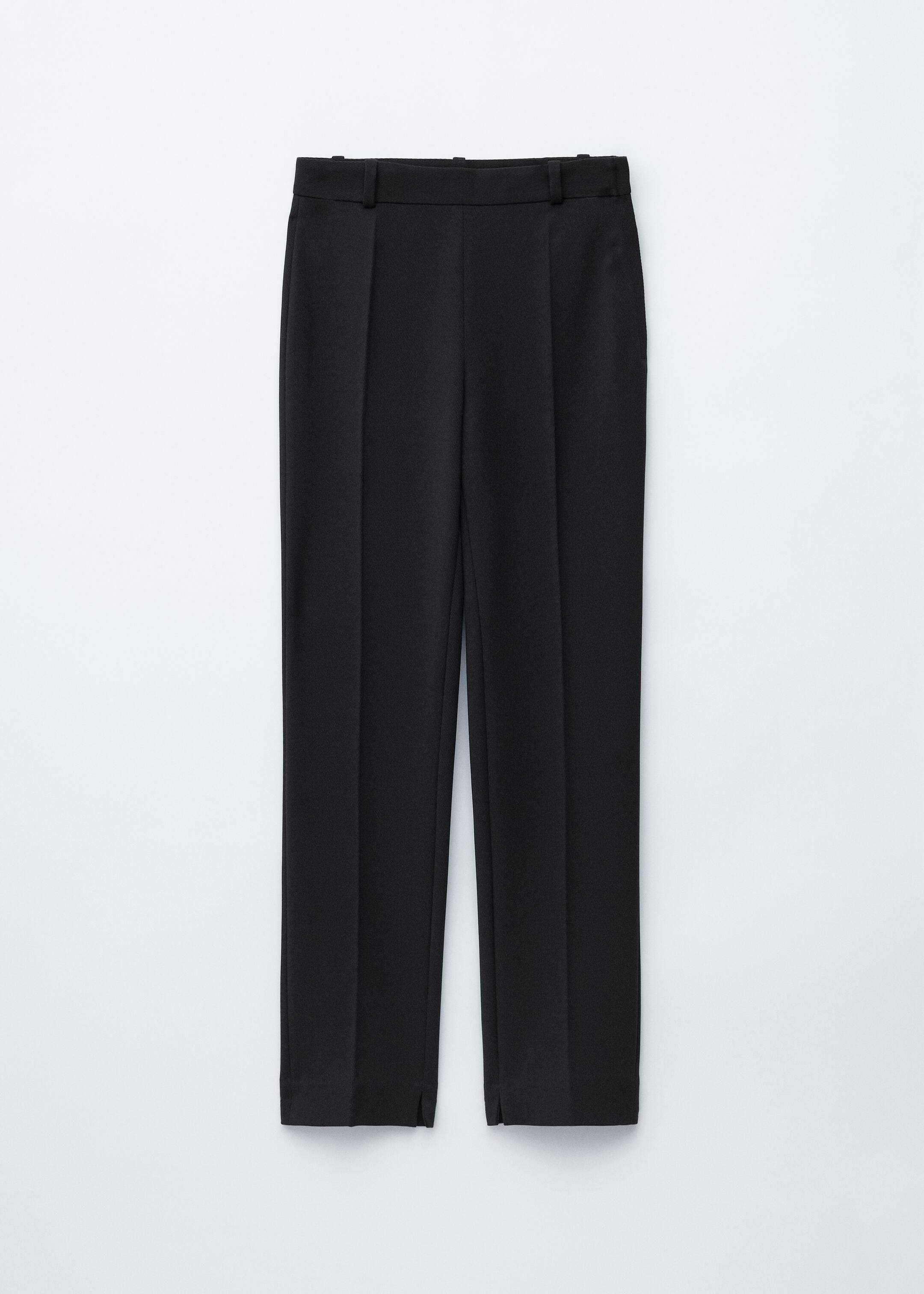 Größeres Bild ansehen: Hose mit Bügelfalten und schmalem Bein - Schwarz - Ladies | H&M DE 6