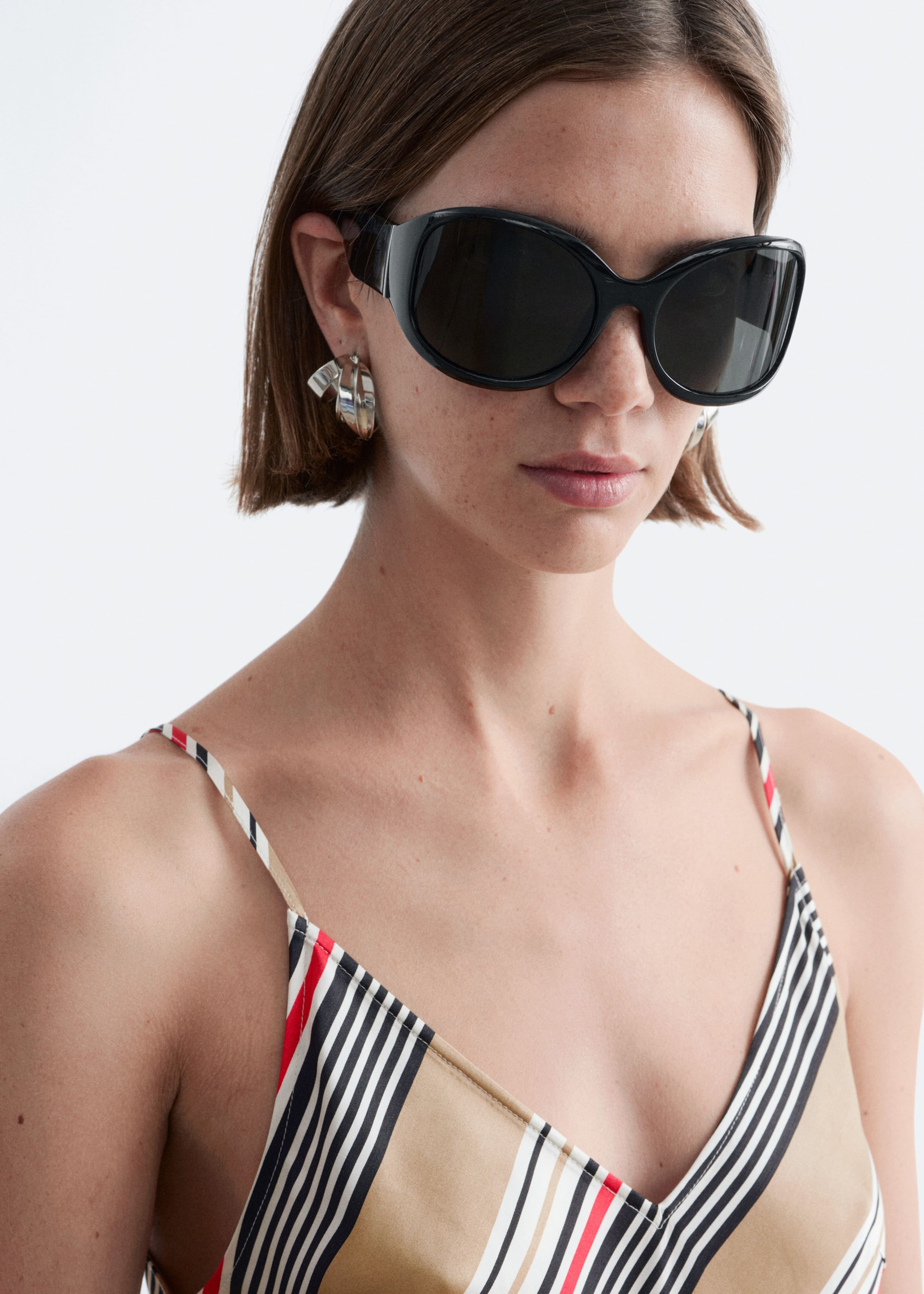 Image of Satin Slip Midi Dress