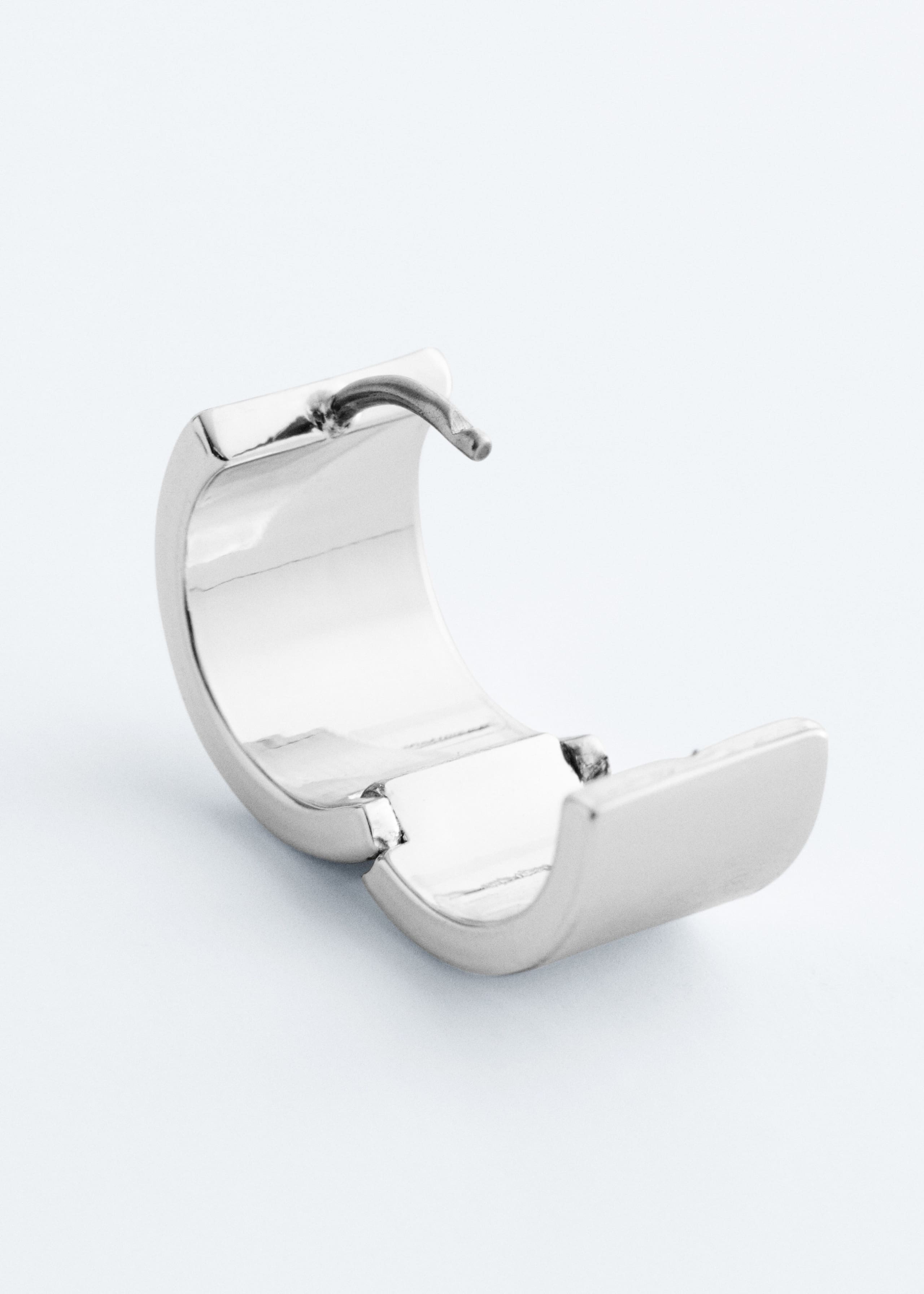 Image of Chunky Angular Hoop Earrings