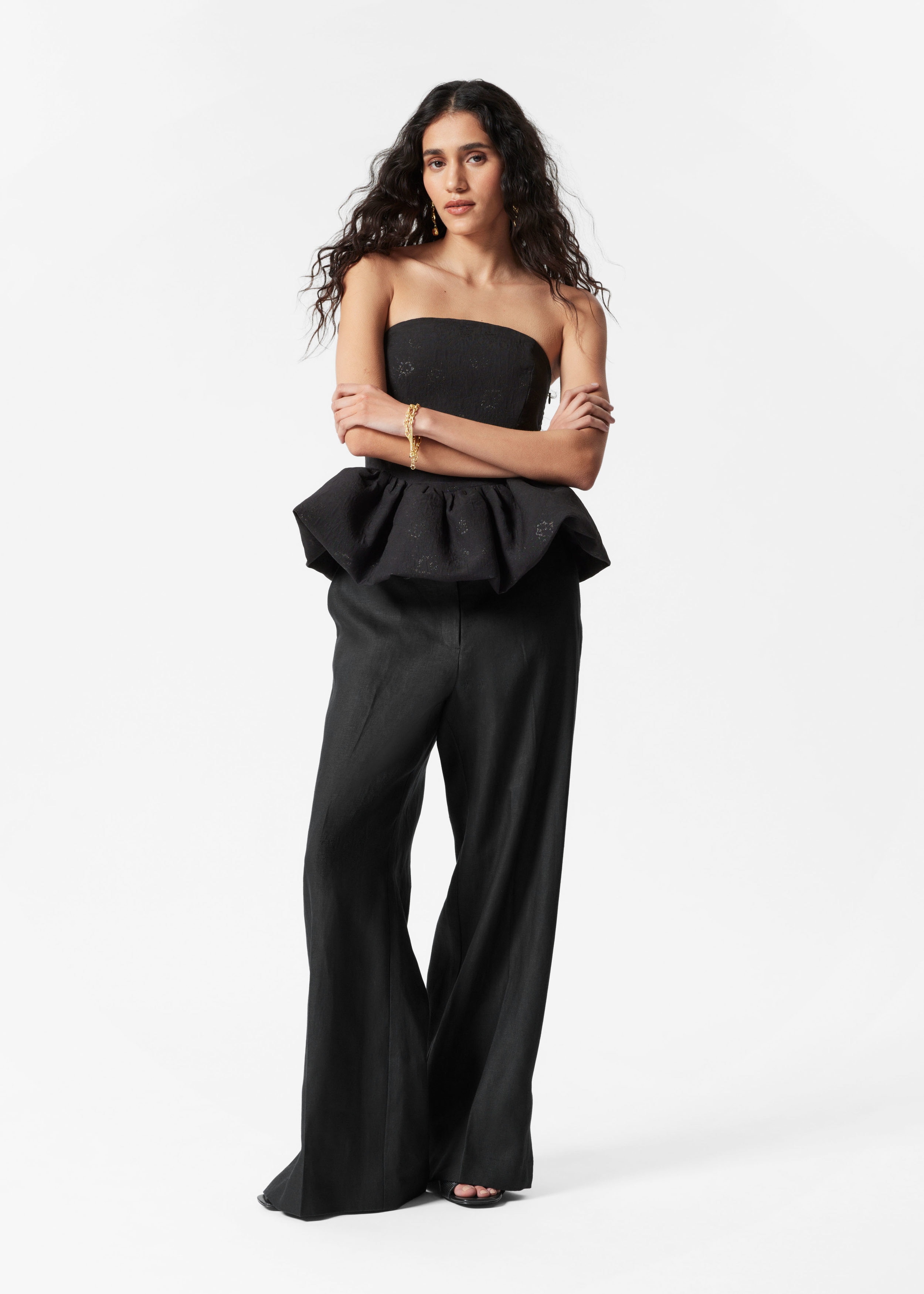 トップス Acka. peplum loose sweat black 31QOhNLsG0L.jpg