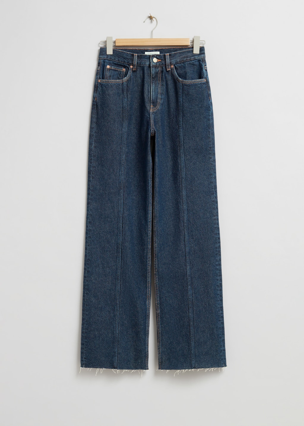High-Waist Straight-Leg Jeans