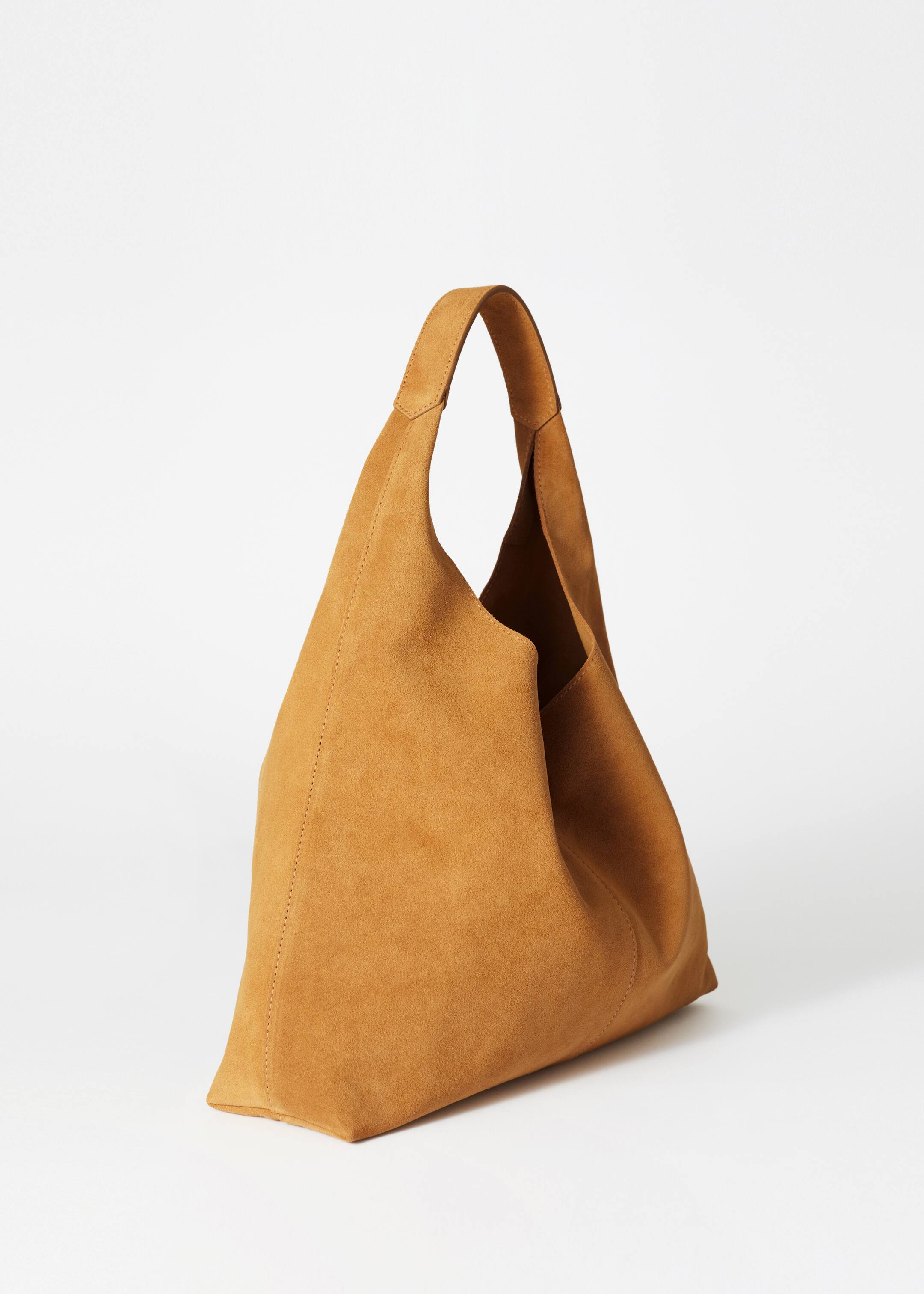 Grösseres Bild ansehen: Klassische Tragetasche aus Veloursleder - Gelb - DAMEN | H&M CH 2