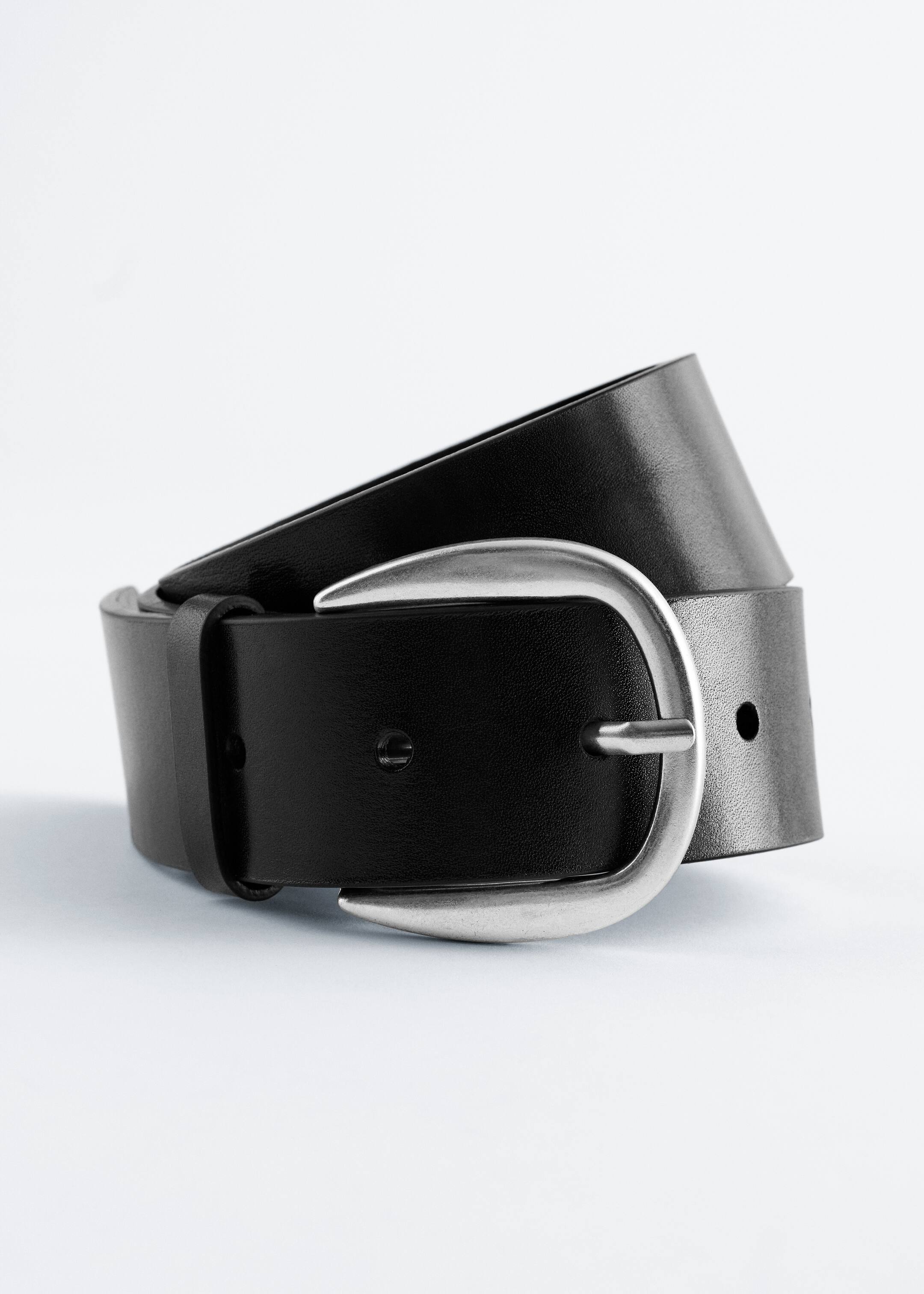 Zobacz większy obraz: Skórzany pasek - Czarny - ONA | H&M PL 2