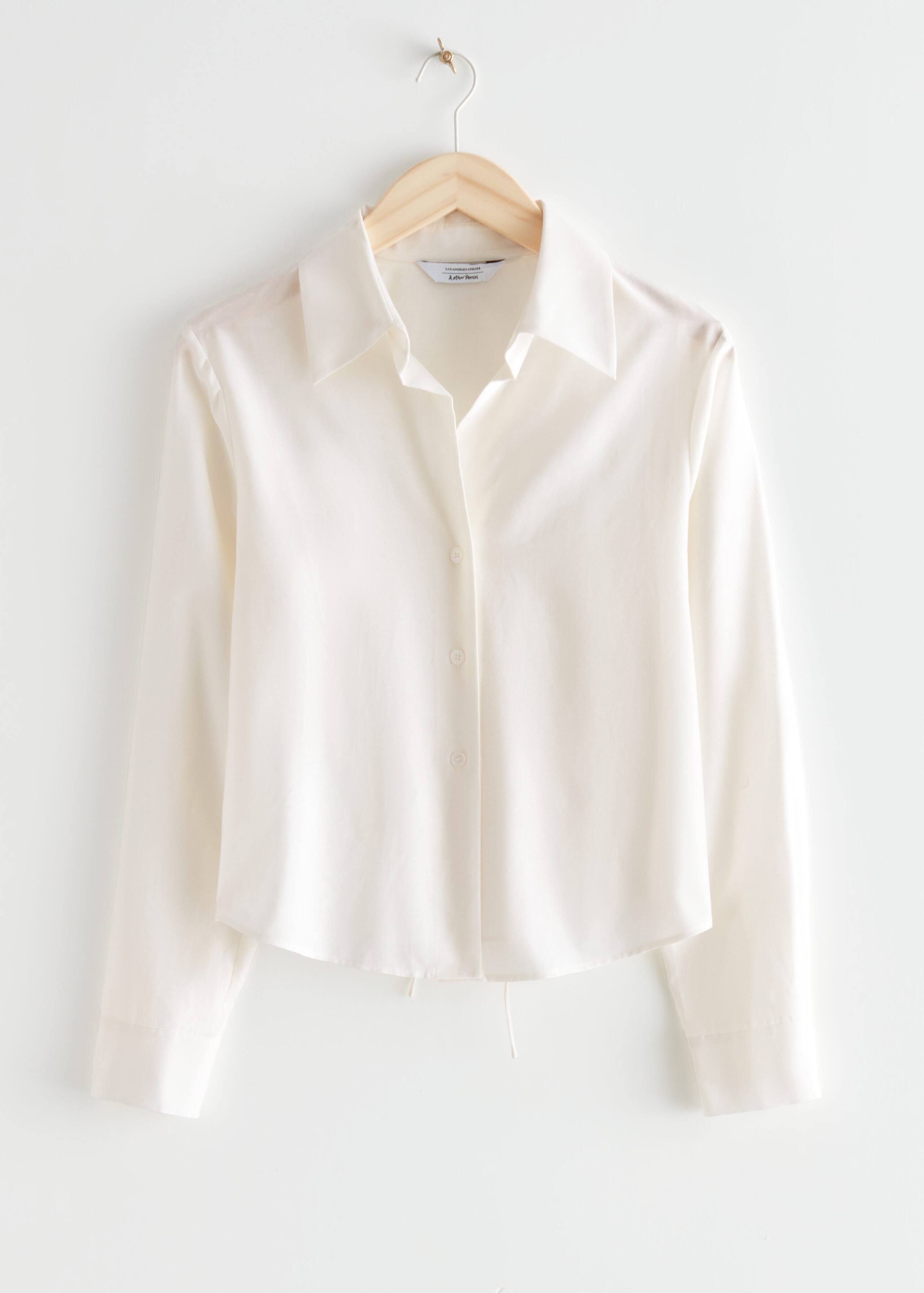 CrissCross Tie Shirt - White - Natura morta