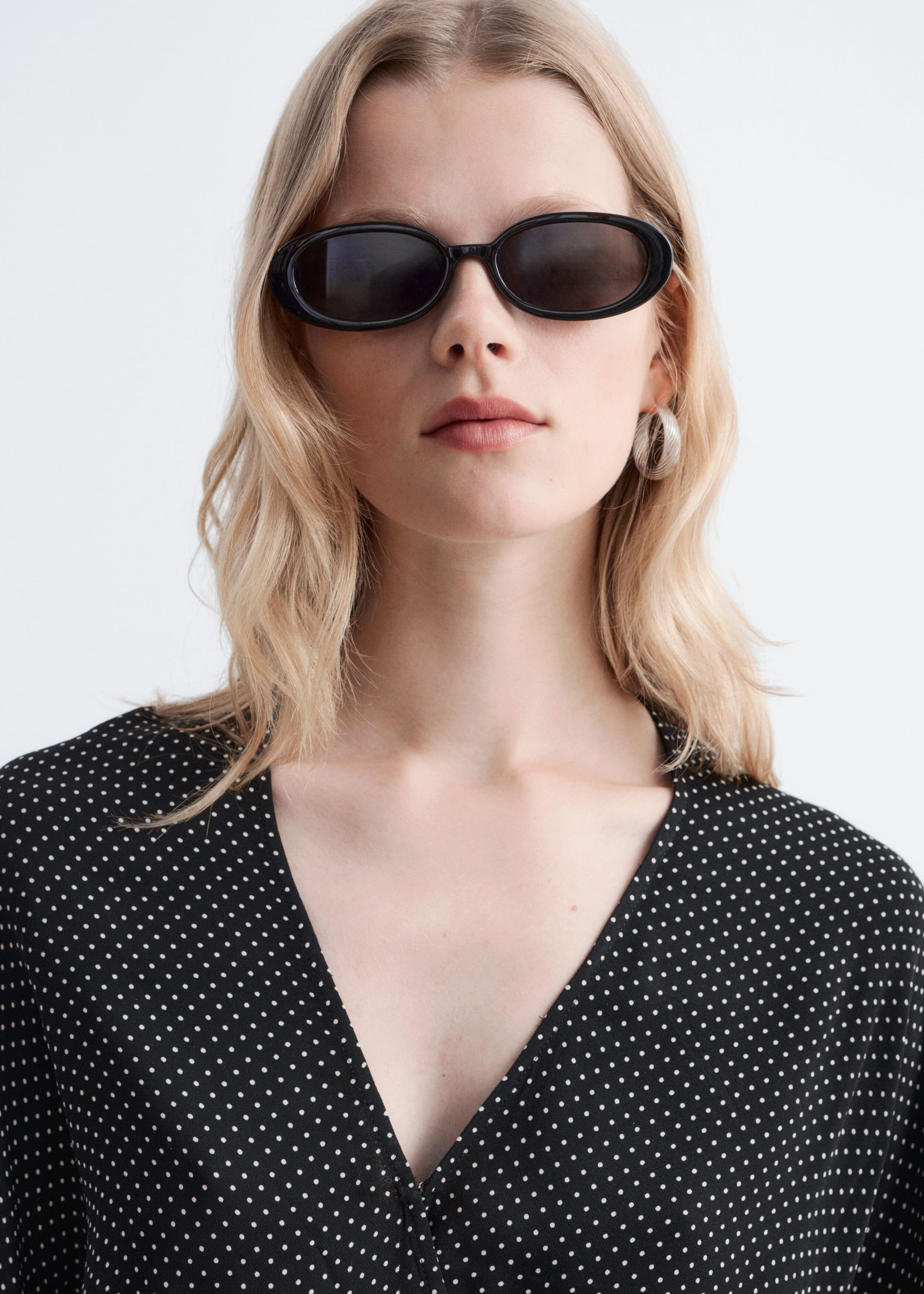 Mini-Wickelkleid - Black/Dots - Lookbook