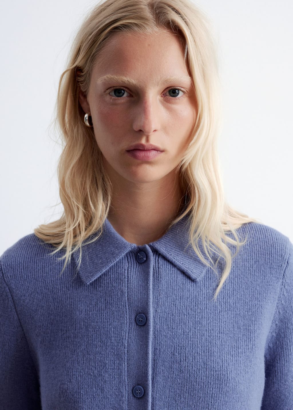 Image of Short-Sleeve Merino-Blend Cardigan
