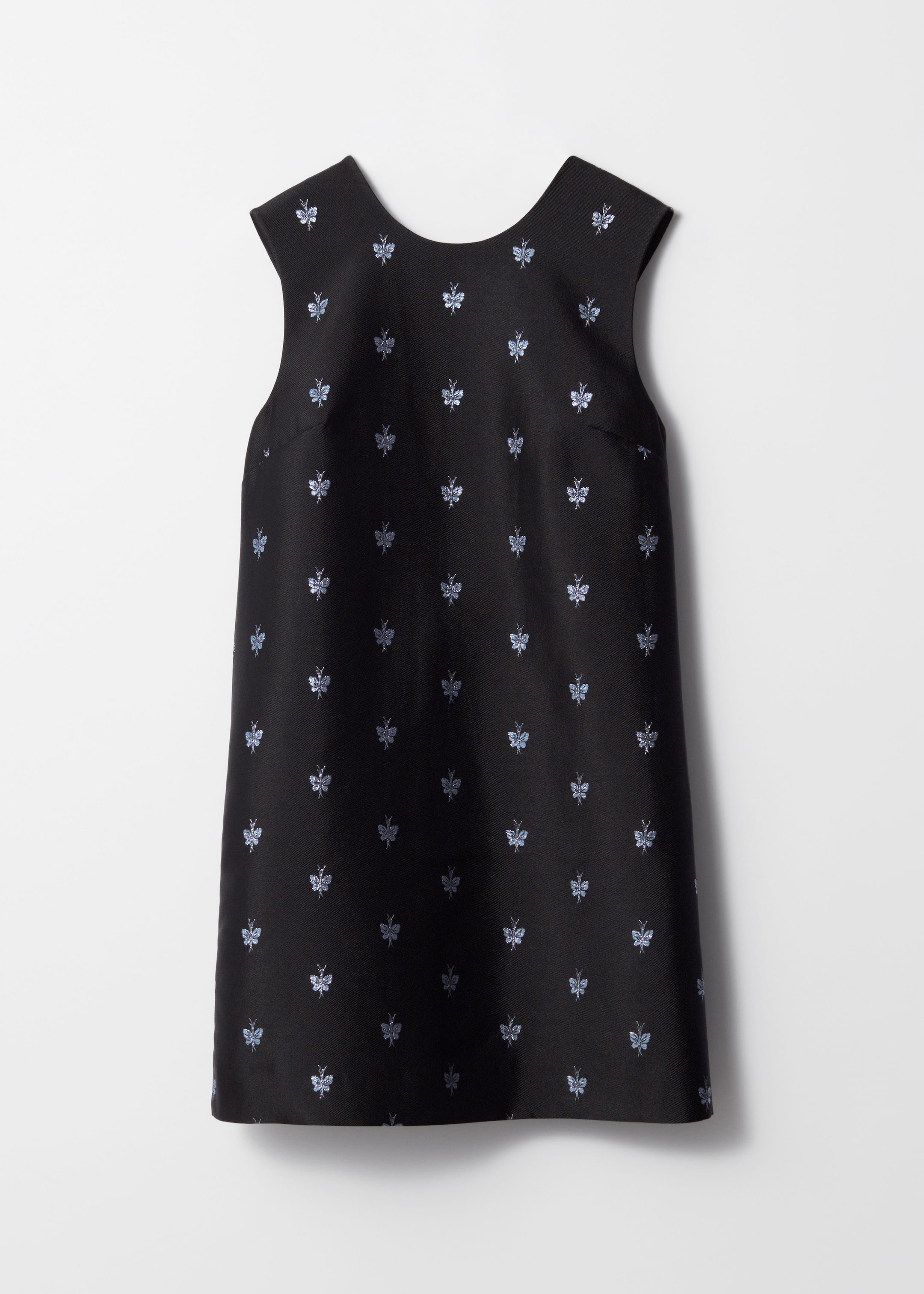 Zobacz większy obraz: Żakardowa sukienka mini - Czarny - ONA | H&M PL 1