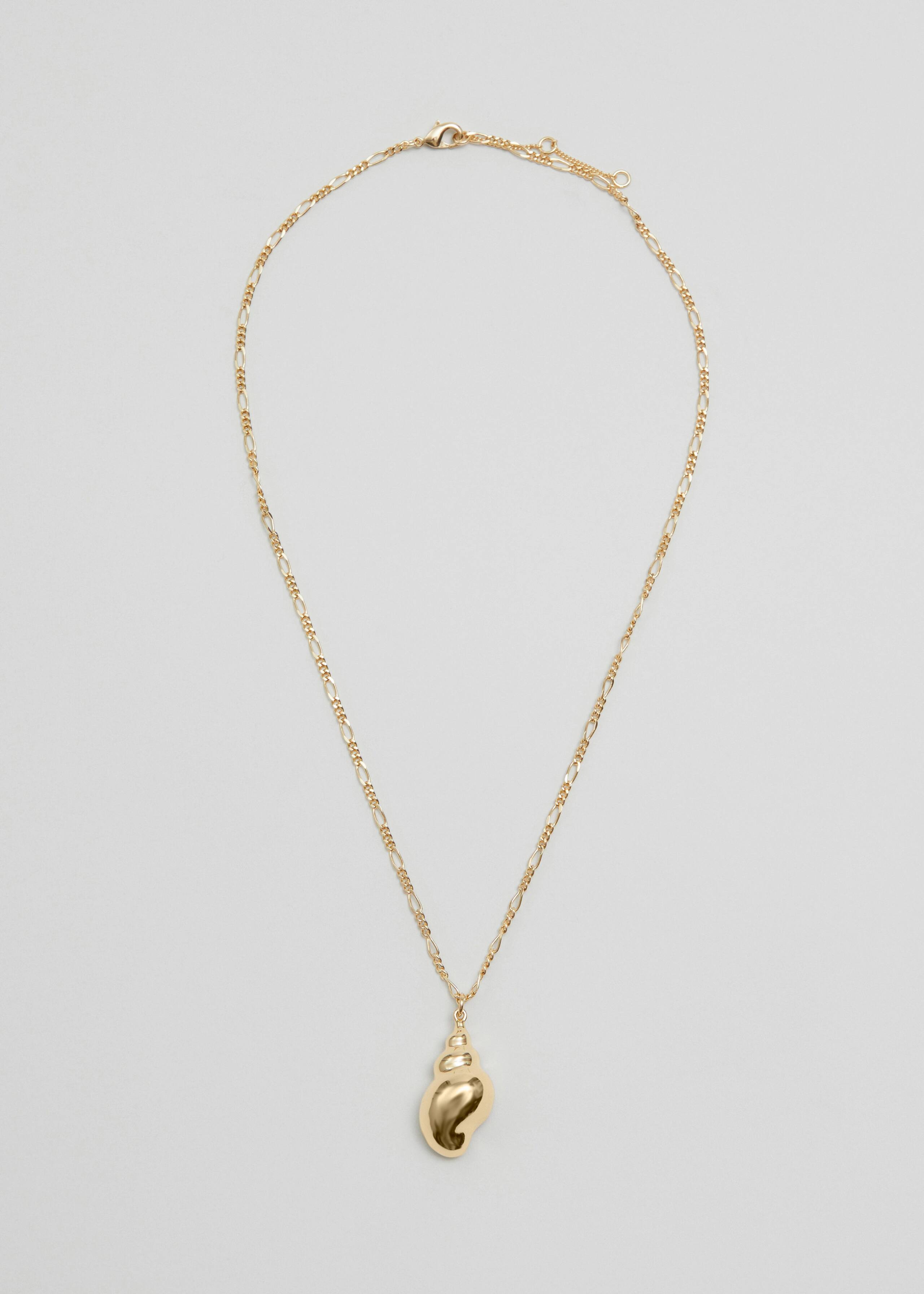 Shell Pendant Necklace - Gold - Natura morta
