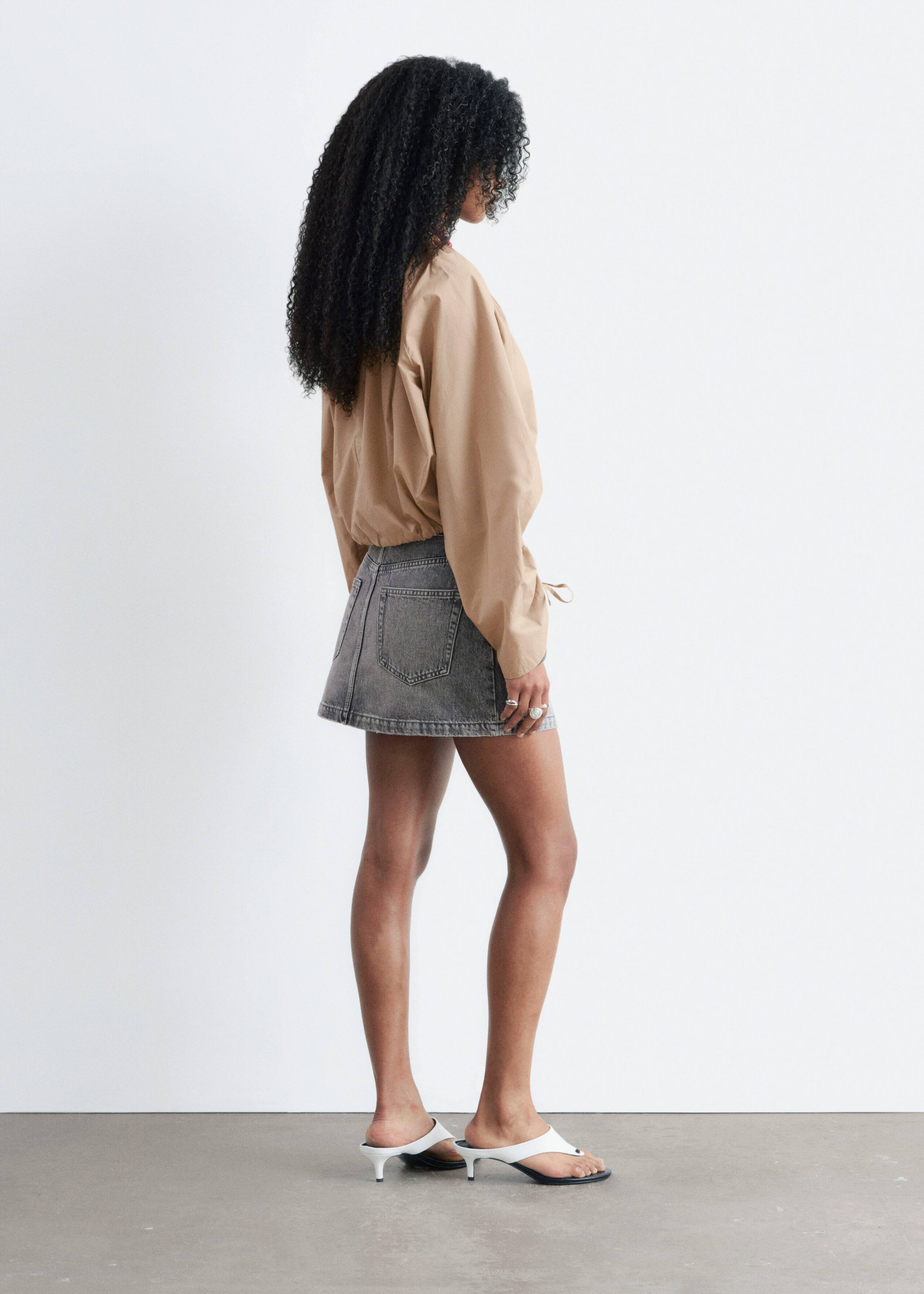 Image of Denim Mini Skirt