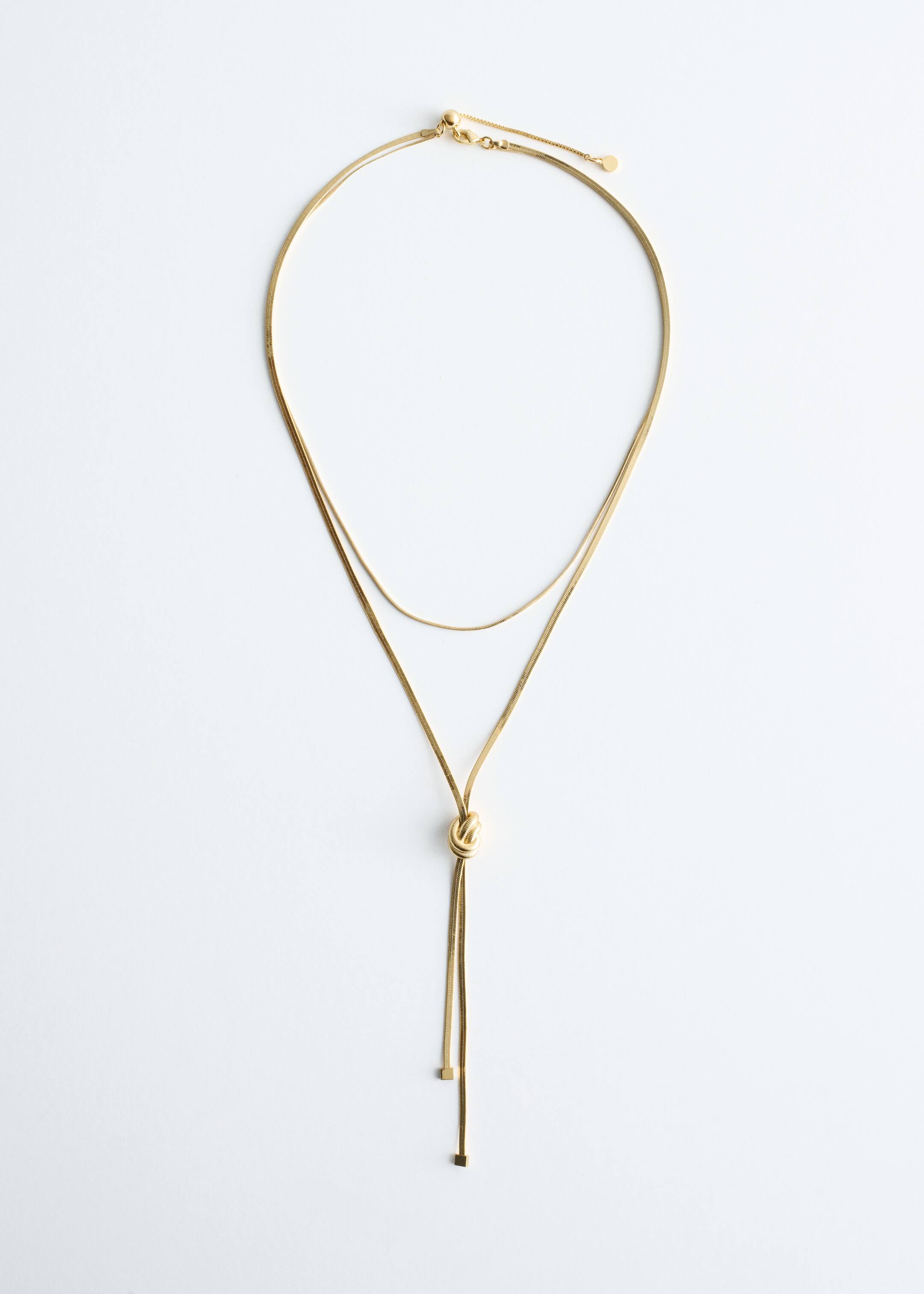 הצגת תמונה גדולה יותר: Knot-Detail Lariat Necklace - זהב - Ladies | H&M IL 2