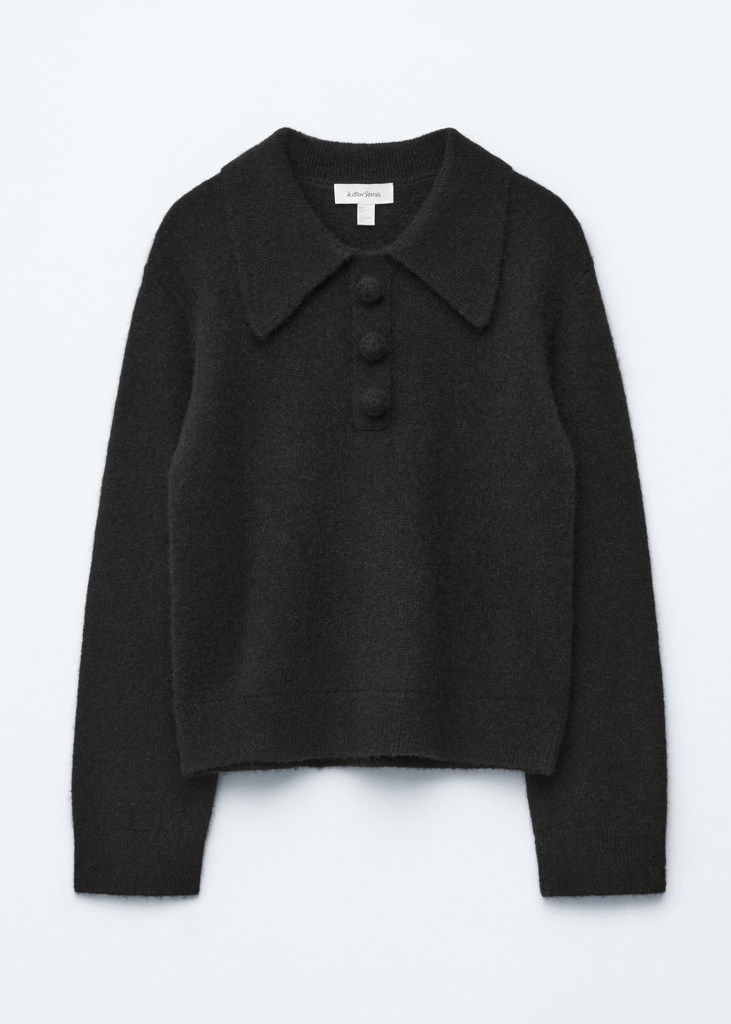 Image of Alpaca-Blend Collared Jumper