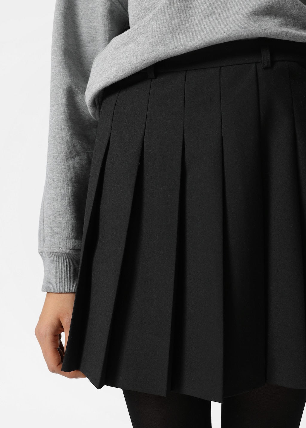 Image of Pleated Mini Skirt