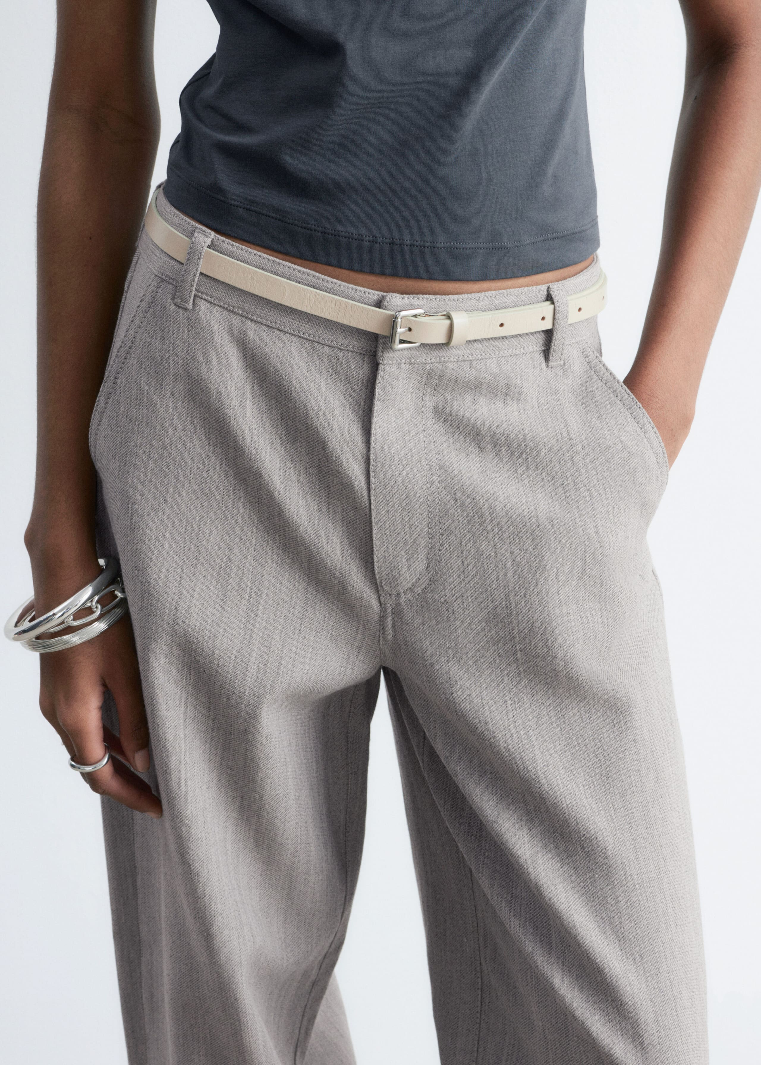 Image of Pantalon large en laine