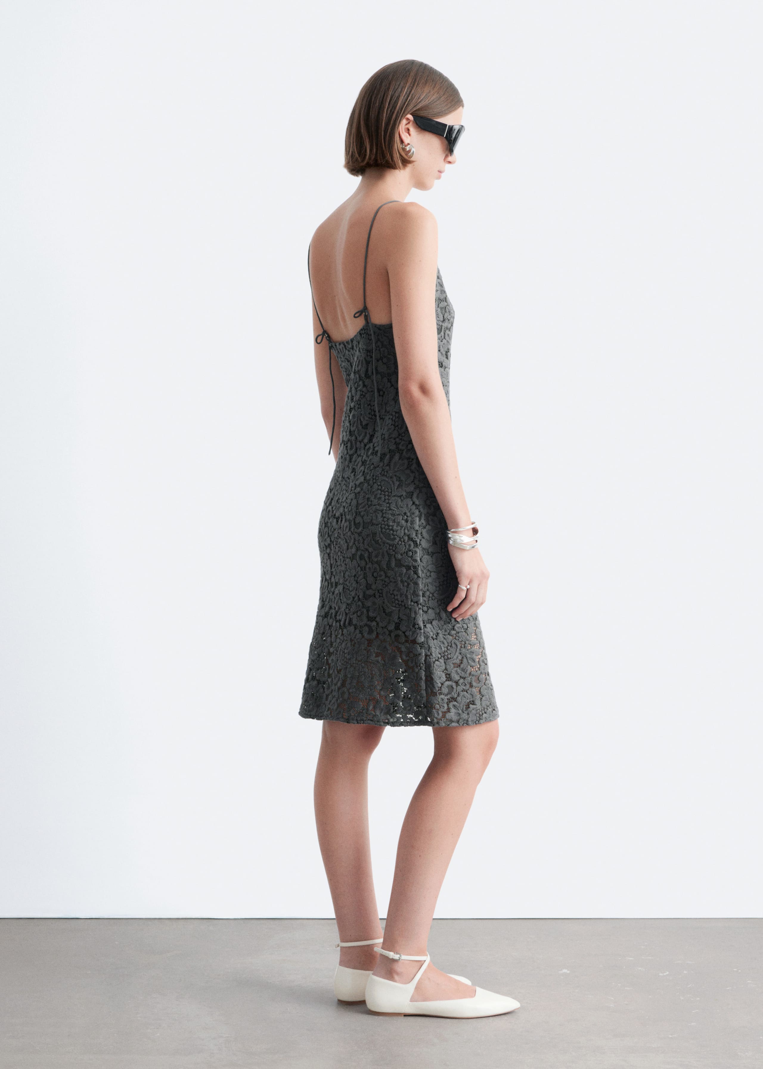 Image of Midikleid mit Spitze