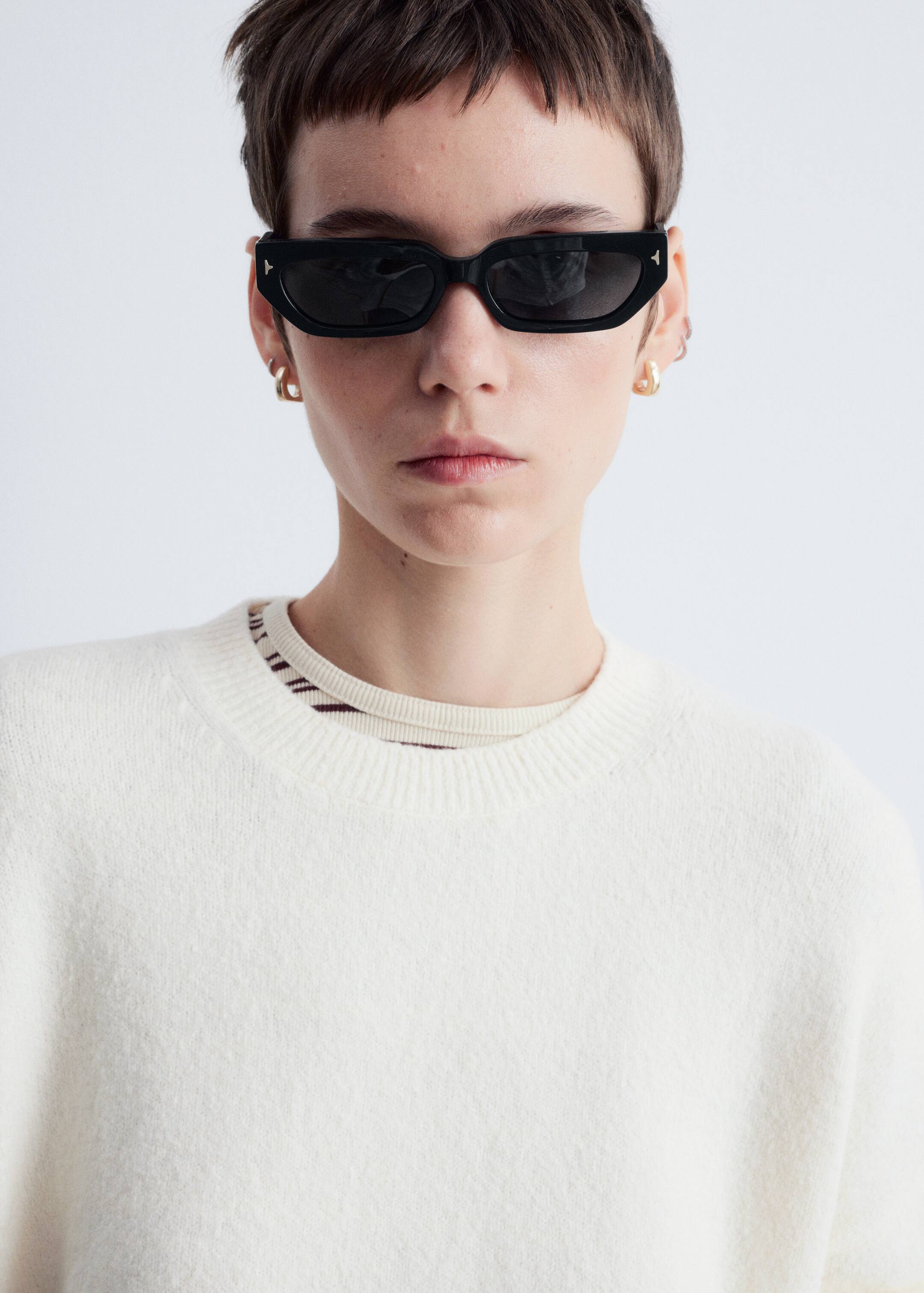 Grösseres Bild ansehen: Locker geschnittener Strickpullover - Weiß - DAMEN | H&M CH 2