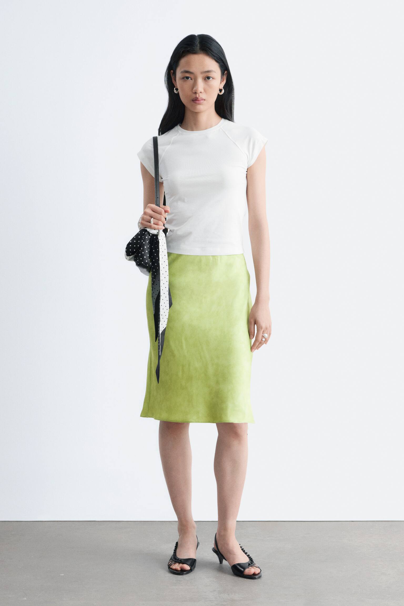 Nauwsluitend T-shirt van jersey - Wit/Donkergrijs/Lichtblauw - 4