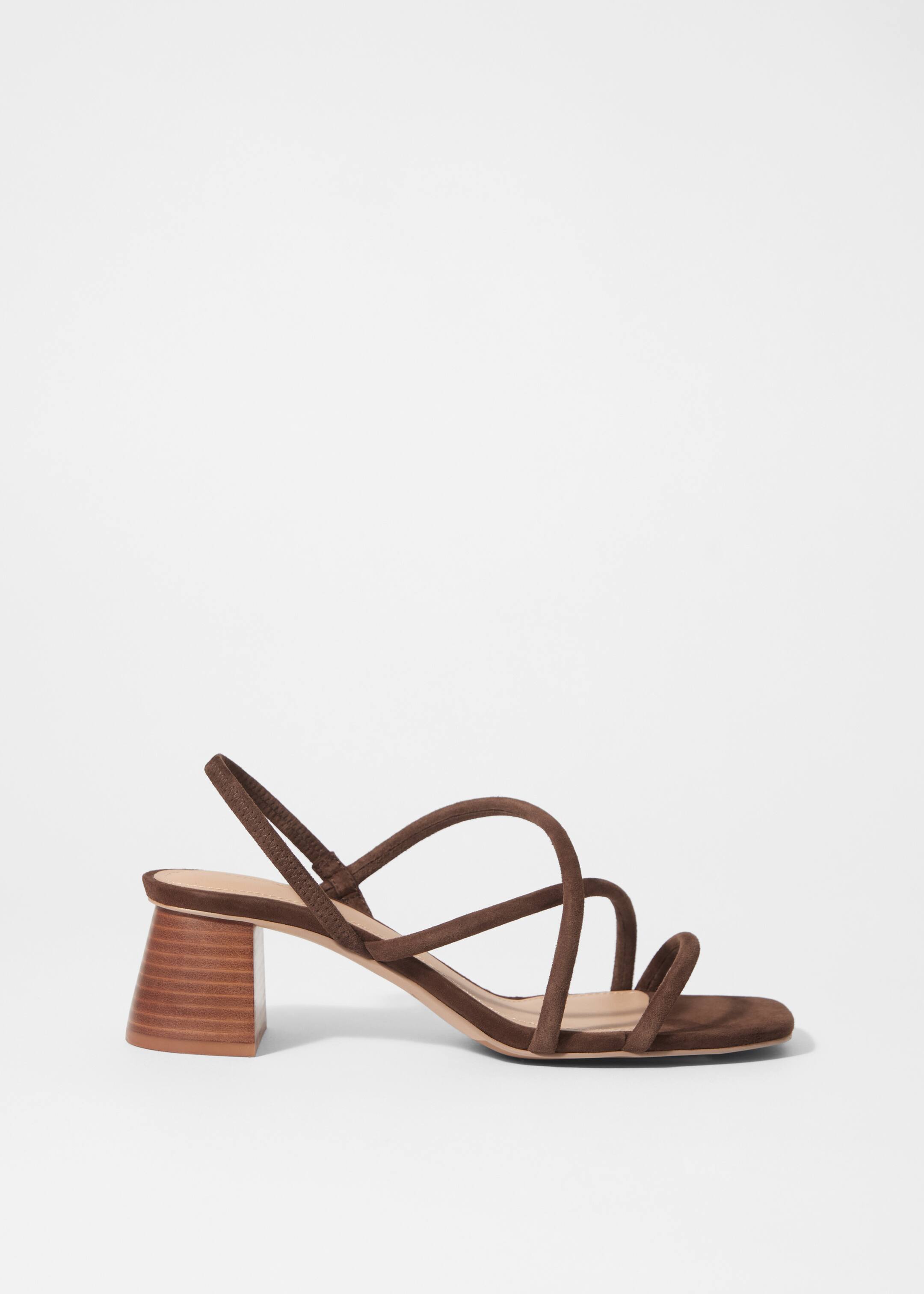 Visa större bild: Remsandaler med blockklack - Brun - DAM | H&M SE 2