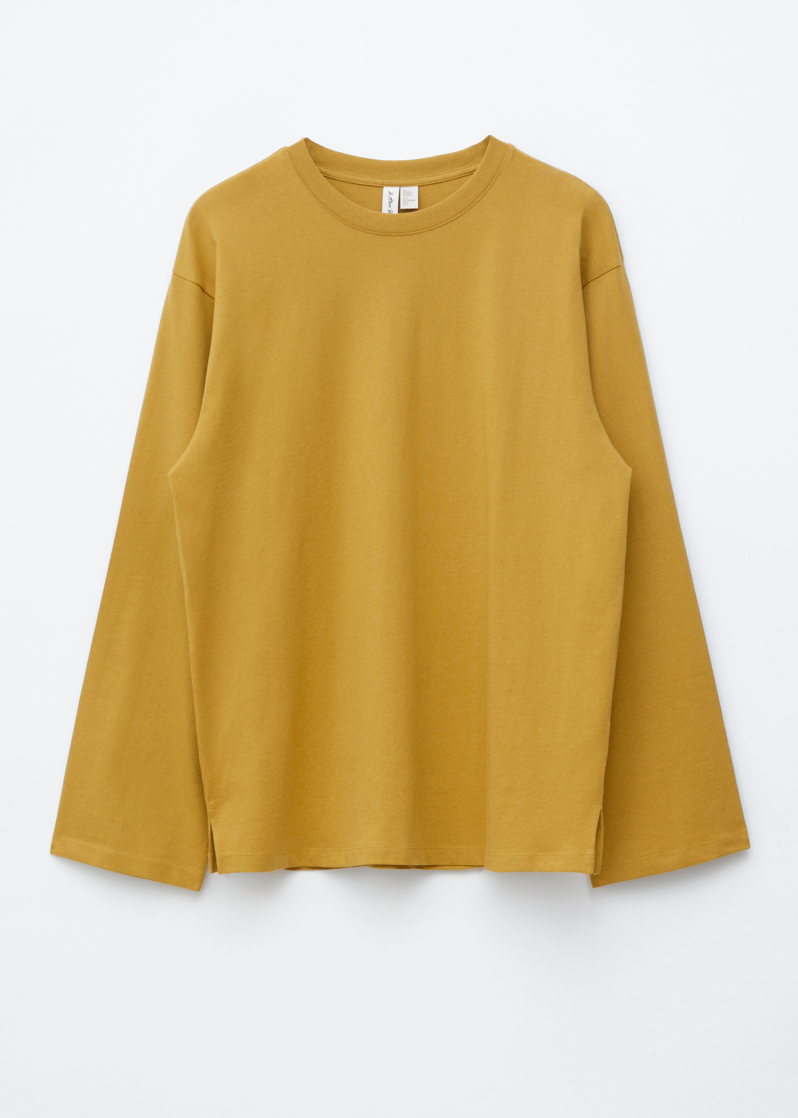 Maglia in jersey a maniche lunghe - Giallo scuro/Righe blu navy/bianco/Bianco