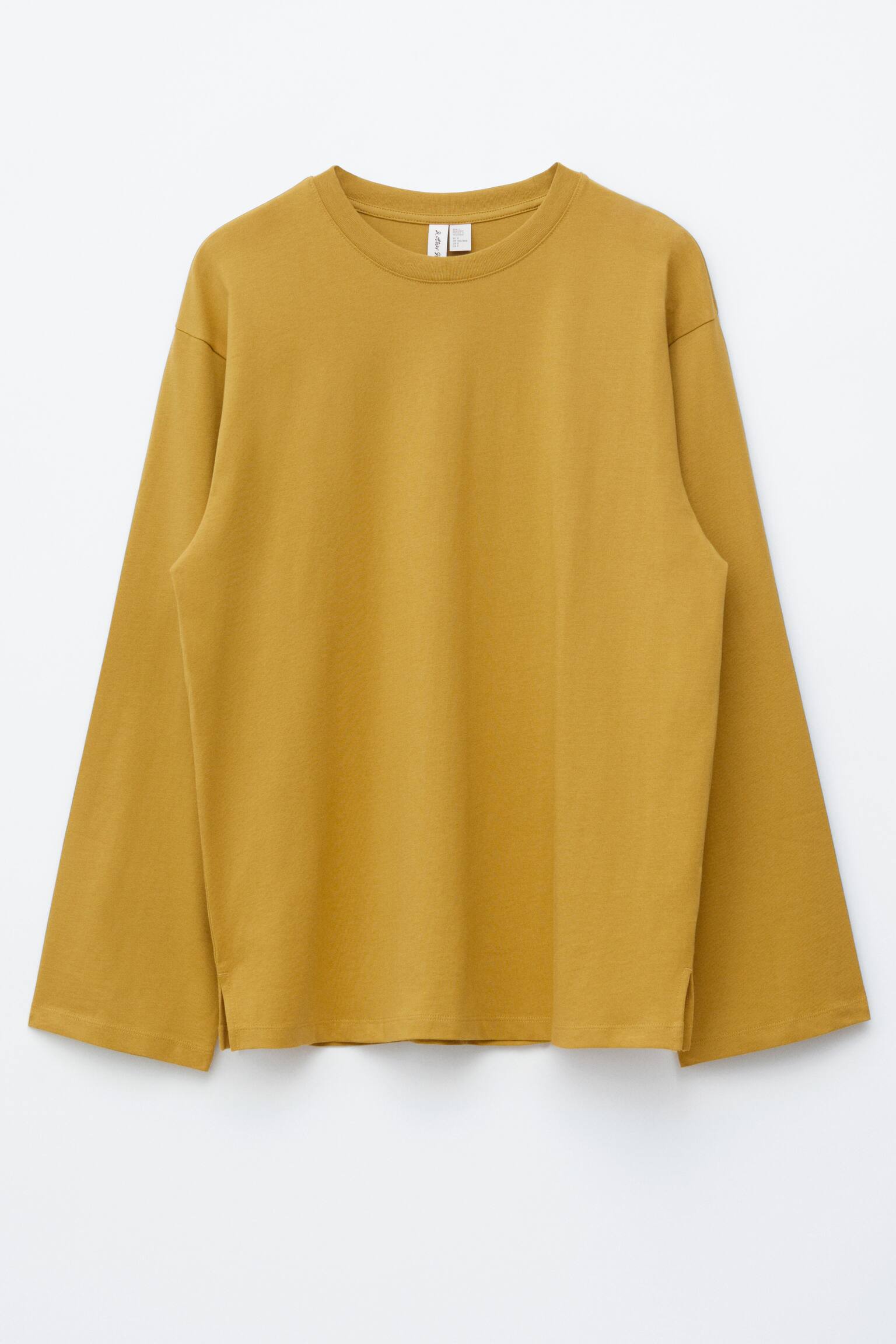 Jersey top met lange mouwen - Donkergeel/Wit/Marineblauw/witte strepen - 2