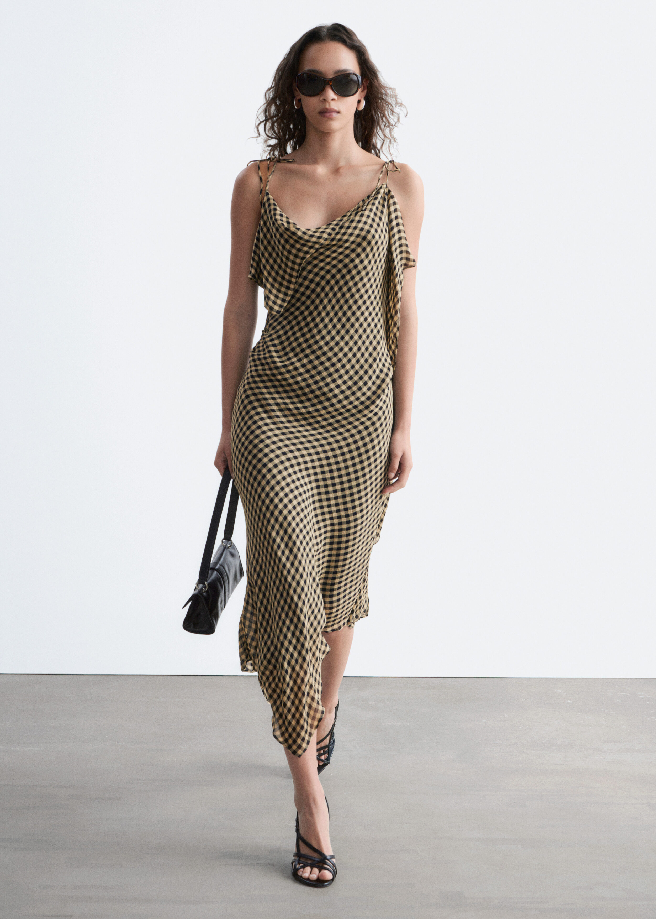 Draped Midi Dress