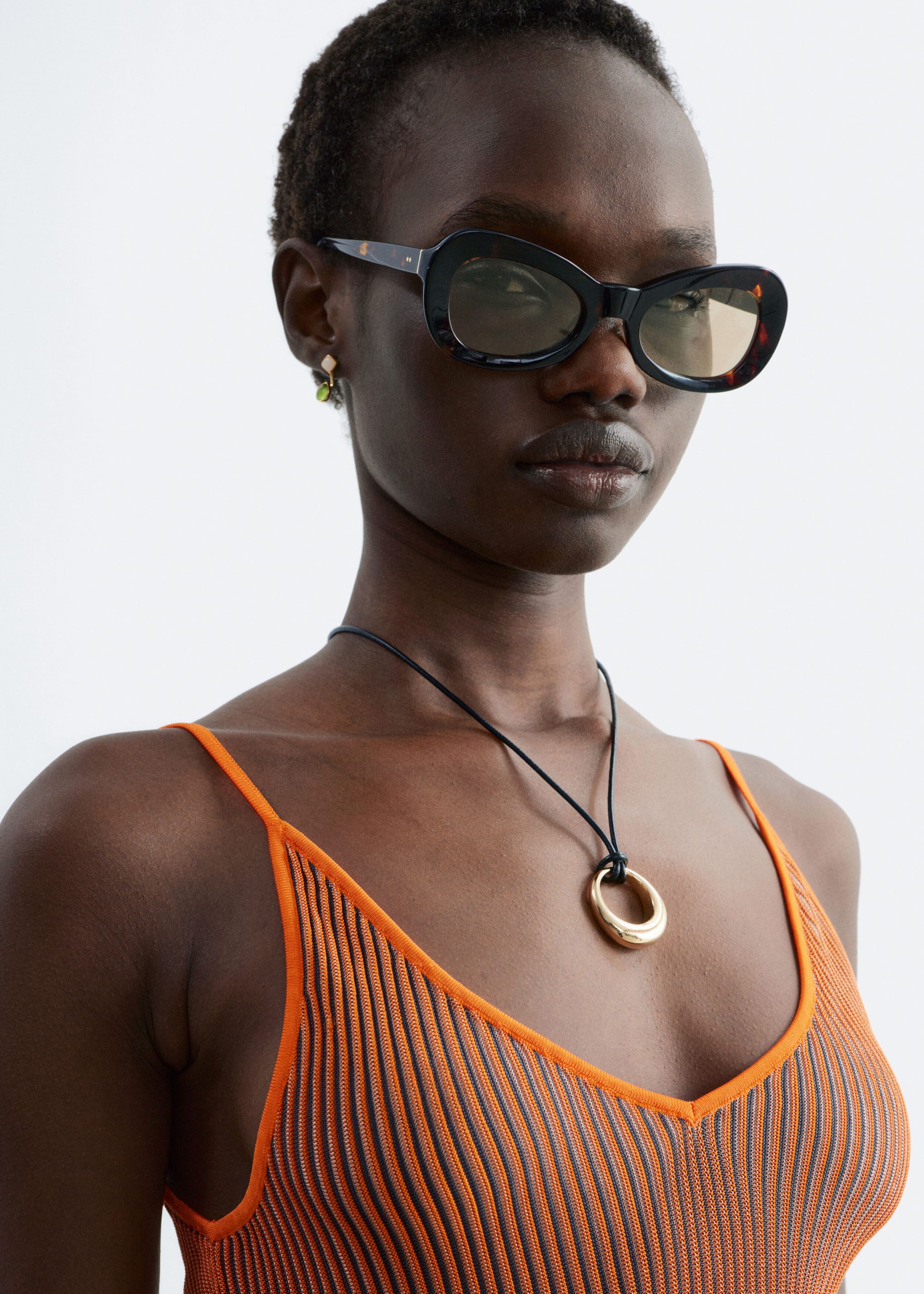 Rib-Knit Camisole - Green - Lookbook