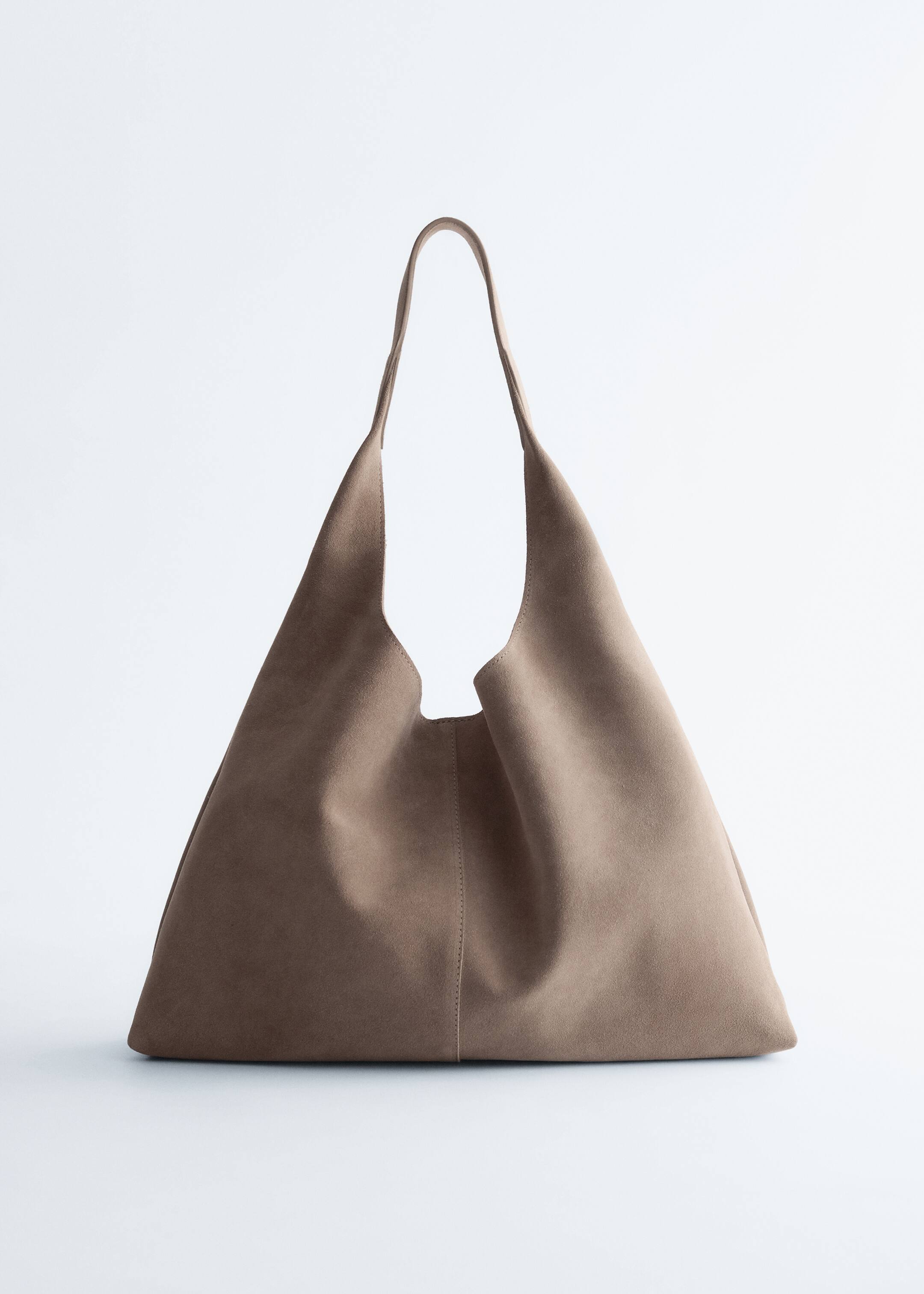 Agrandir l'image: Grand sac cabas en daim - Taupe - FEMME | H&M FR 2