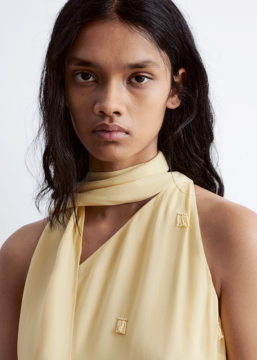 Image of Robe courte asymétrique
