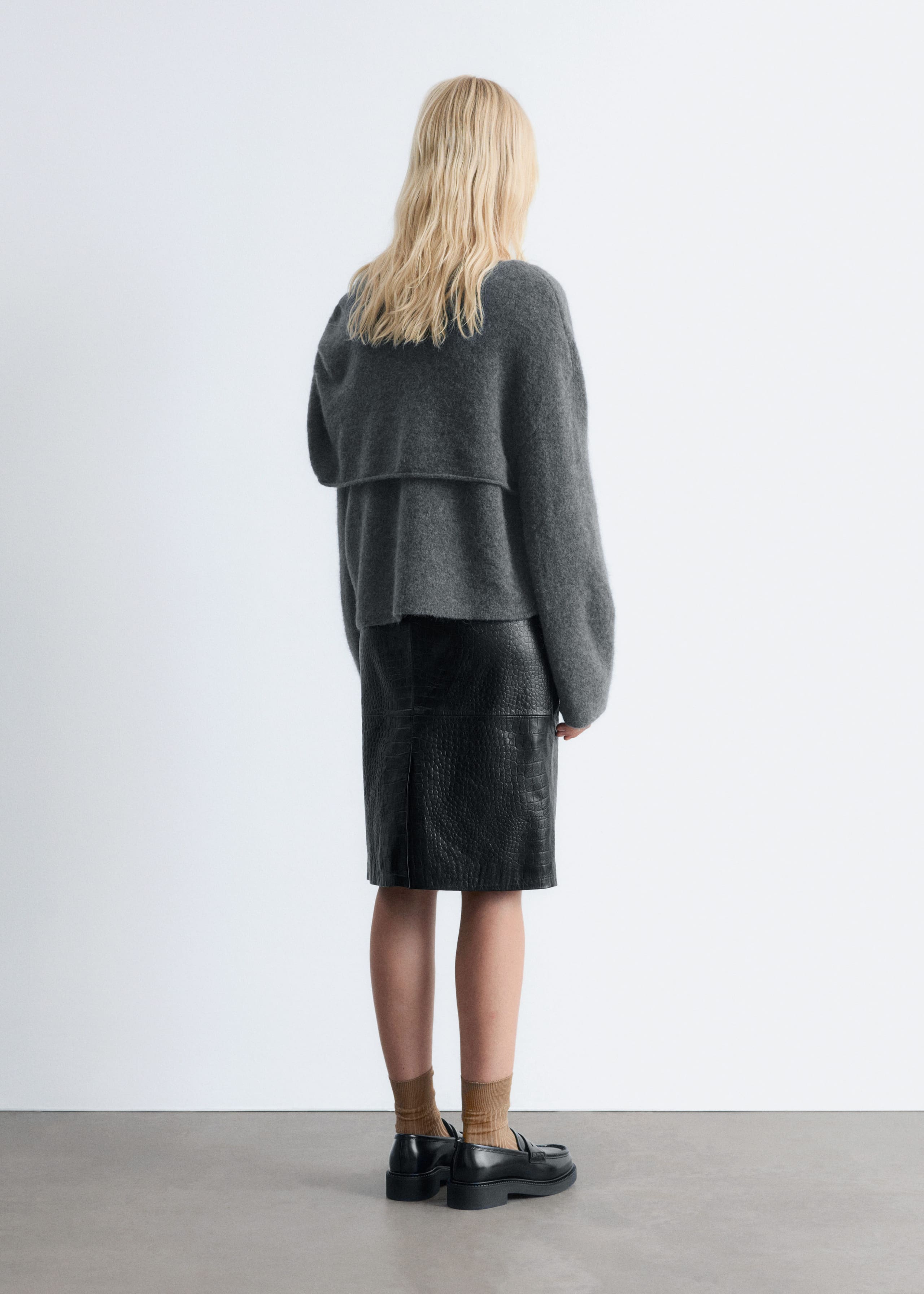 Image of Knitted Cape Sweater
