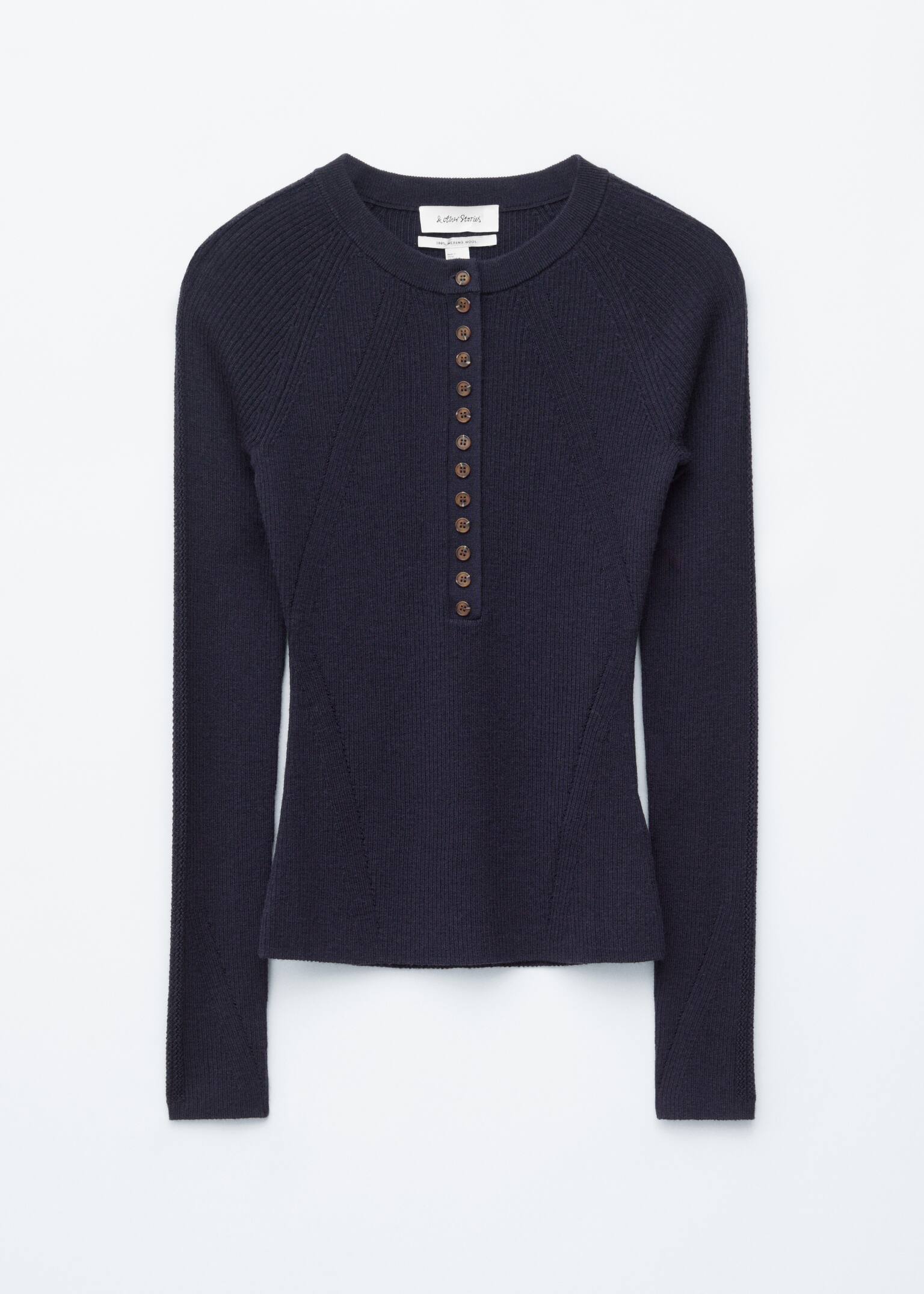 Villatoppi puolinapituksella - Laivastonsininen/Kerma - 2