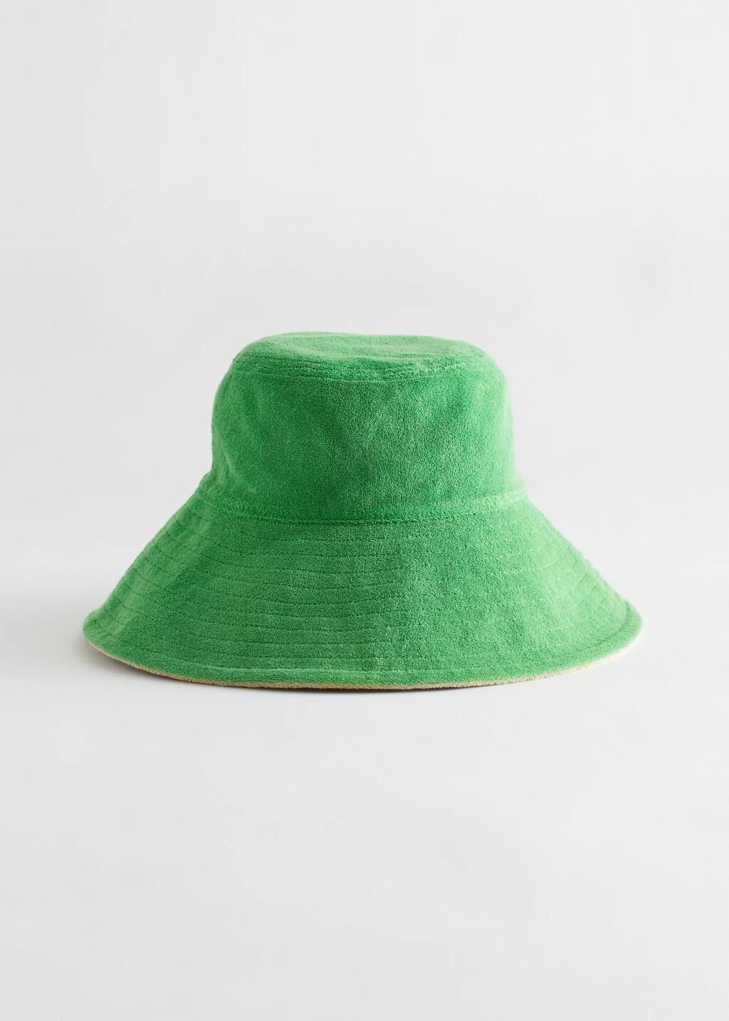 Reversible Bucket Hat - Beige and Green - Bodegón