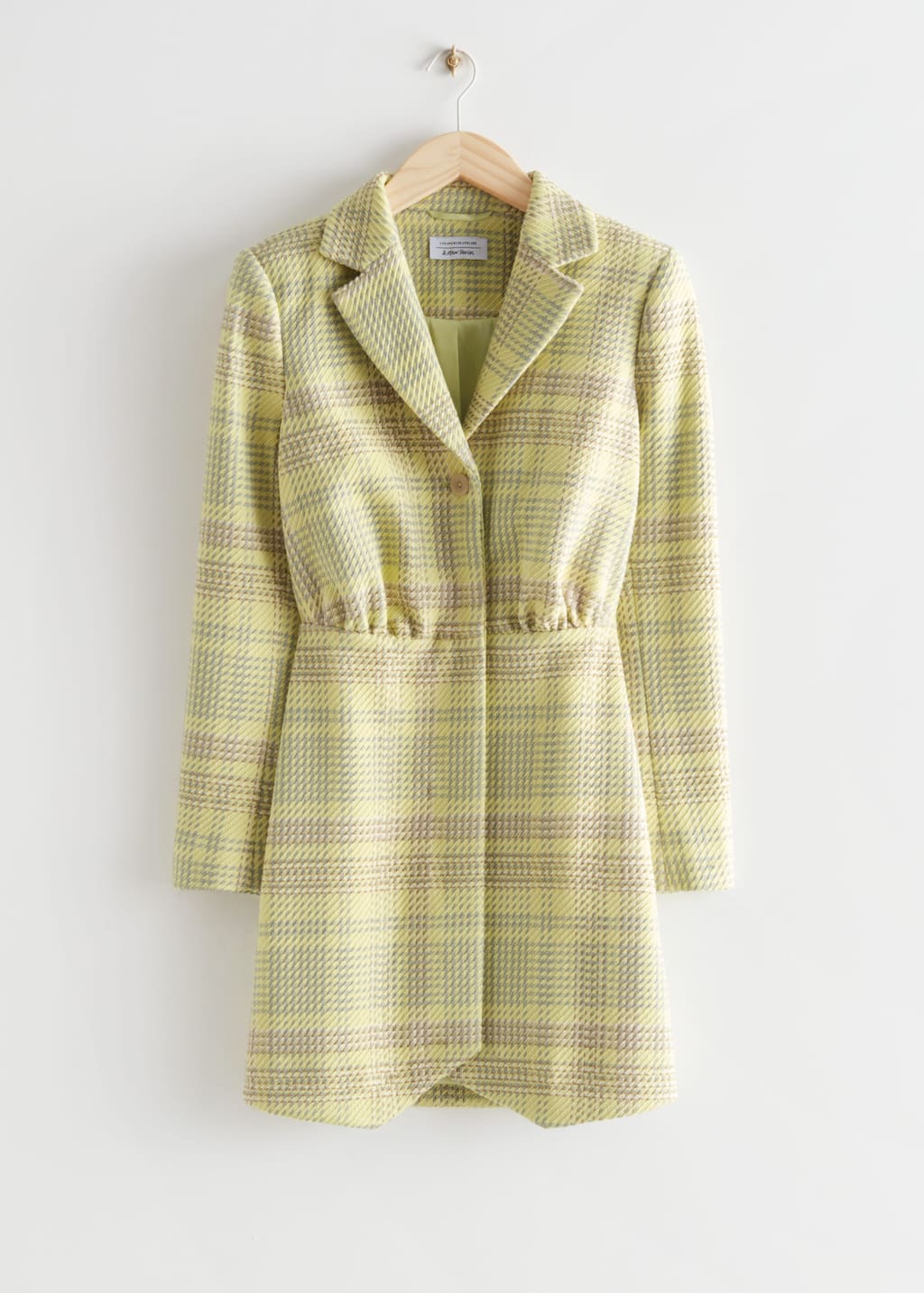 Blazer Mini Dress - Green Plaid - Still Life