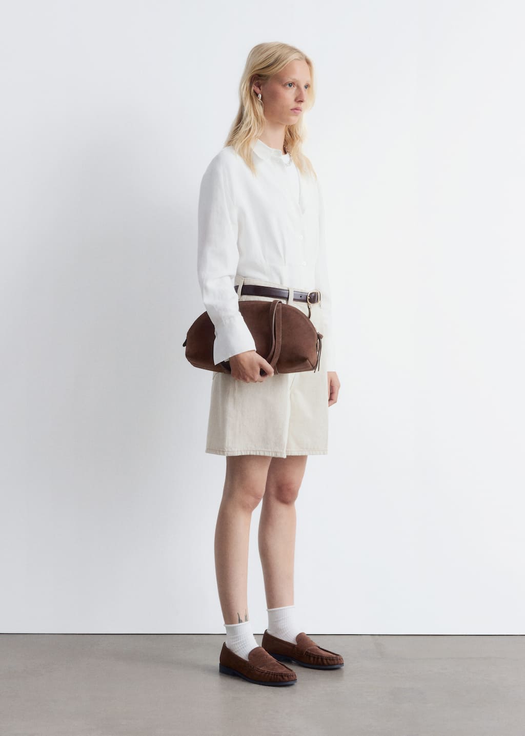 Zwężana koszula – Jasnoniebieski – Lookbook