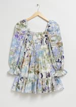 Blue Dusty Floral Print