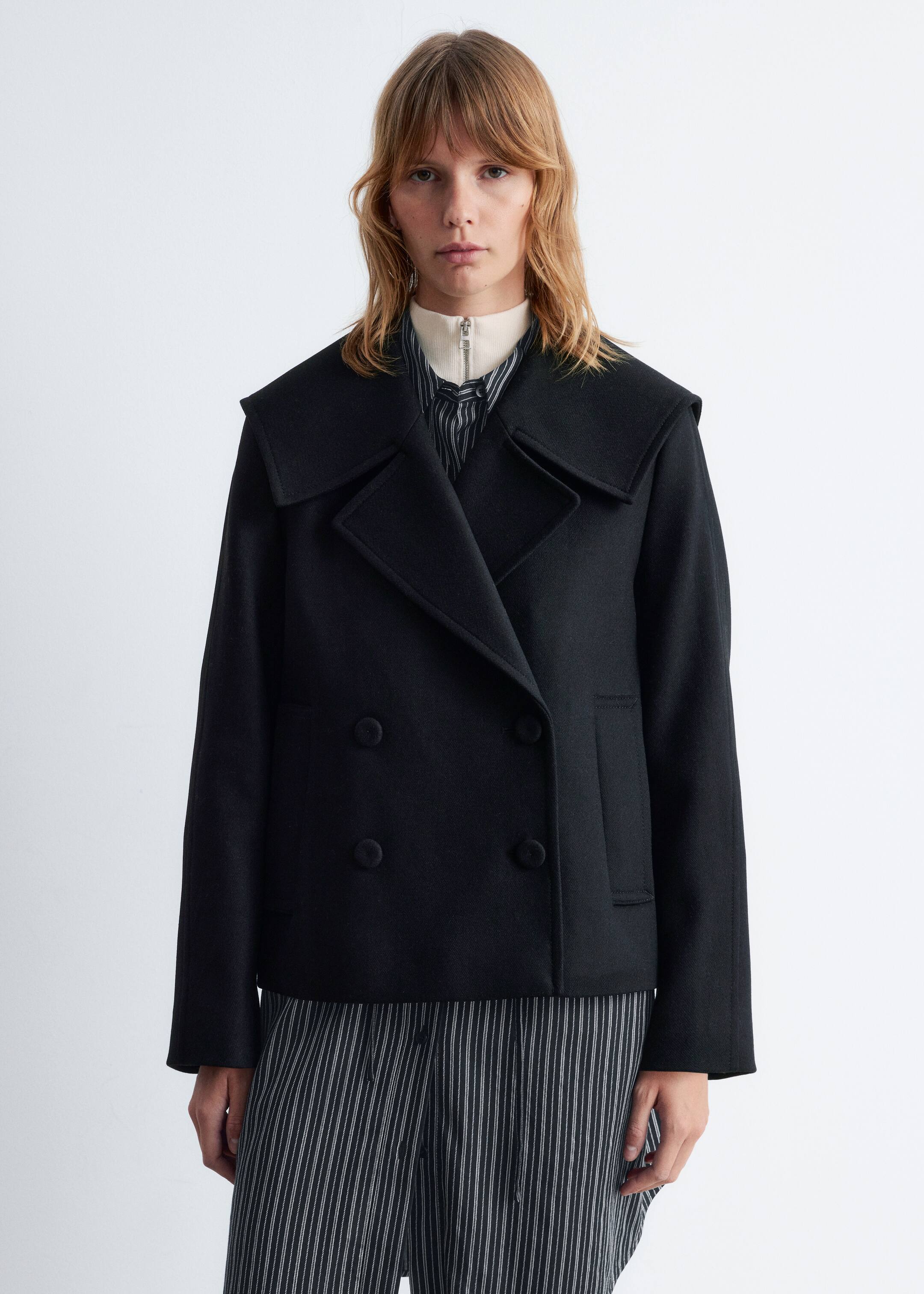 Agrandir l'image: Veste en laine à double boutonnage - Noir - FEMME | H&M BE 2