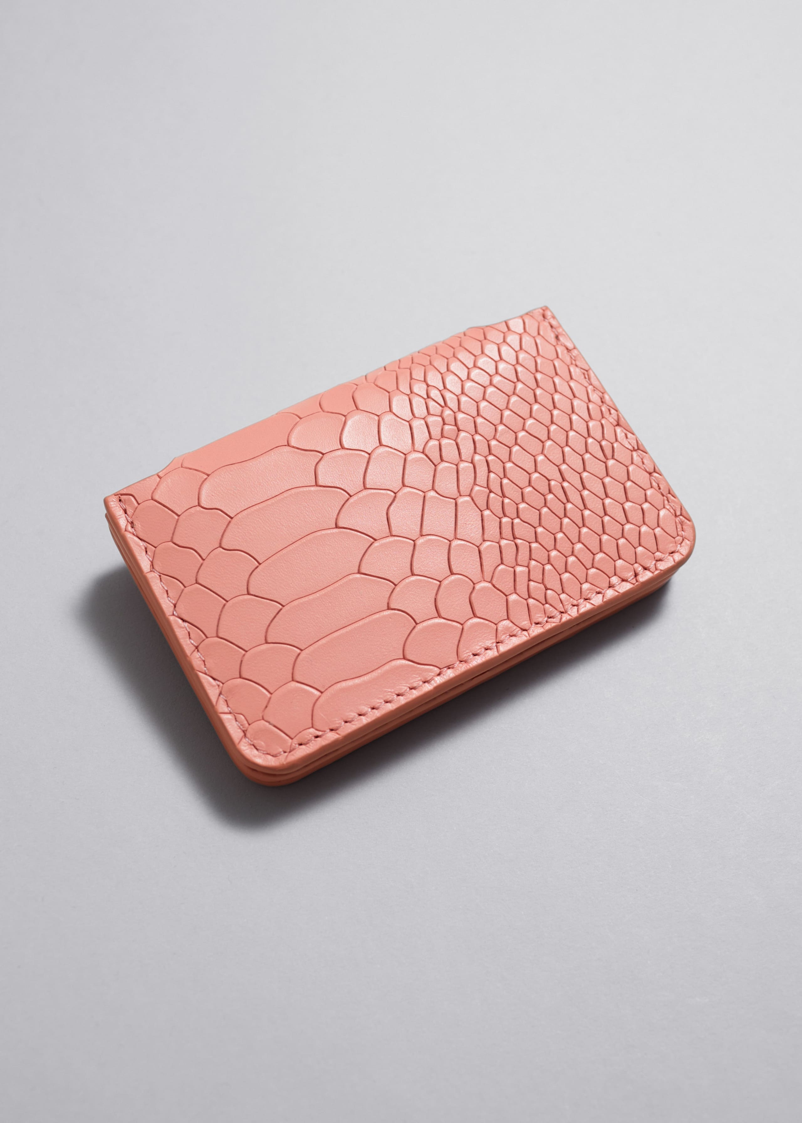 Leather Card Holder - Black - Still Life
