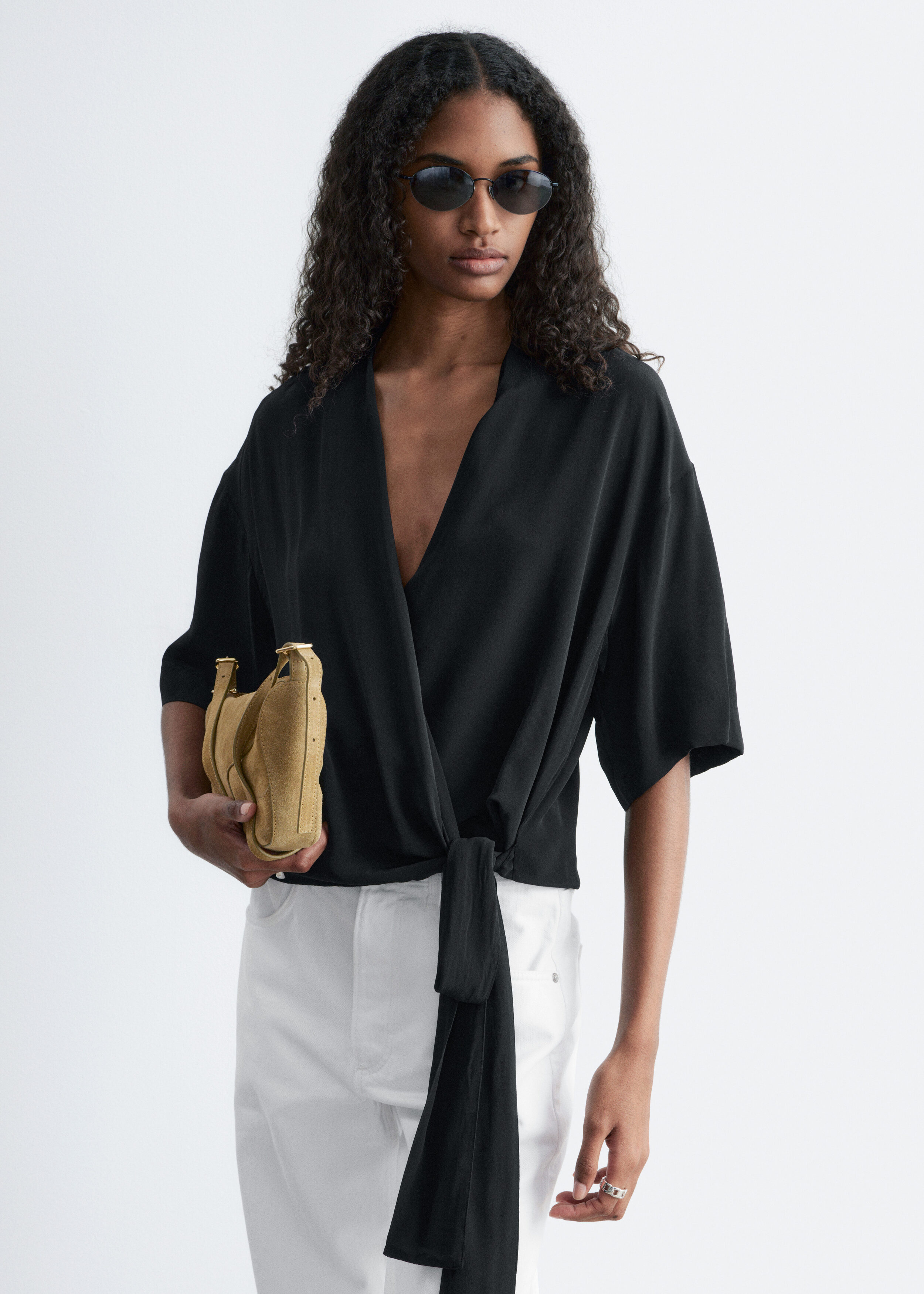 Wrap-Front Blouse